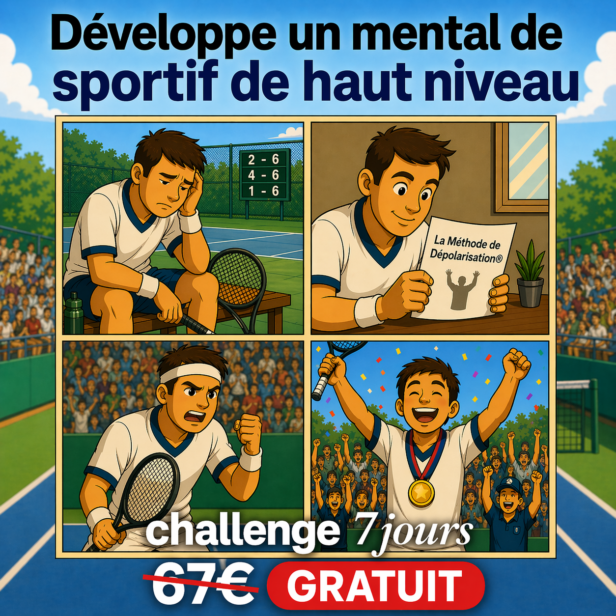 L'Académie de la Haute Performance Facebook ad: Comment se libérer de la peur d’échouer grâce à la…