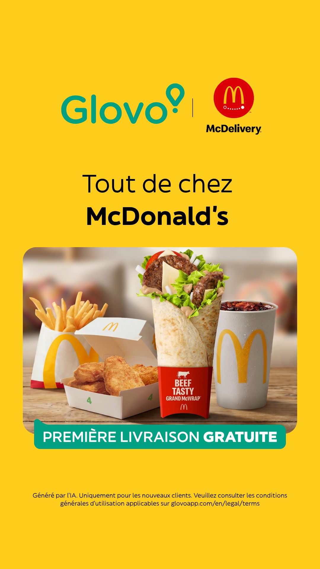 Glovo Facebook ad