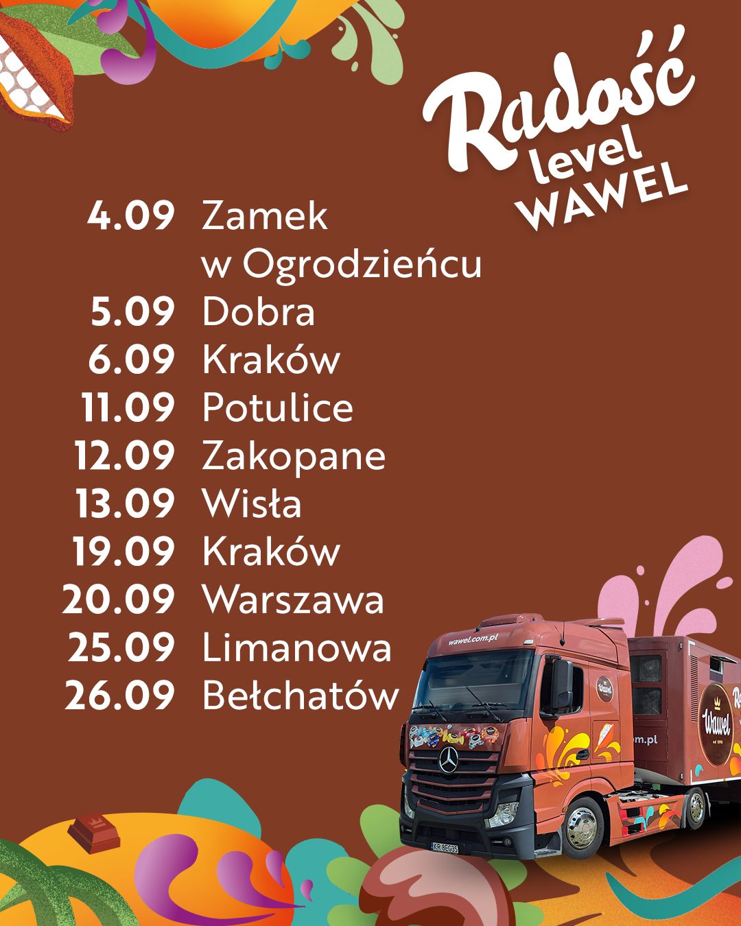 Wawel Facebook ad: Wakacje odjechały w siną dal, a w szkołach…