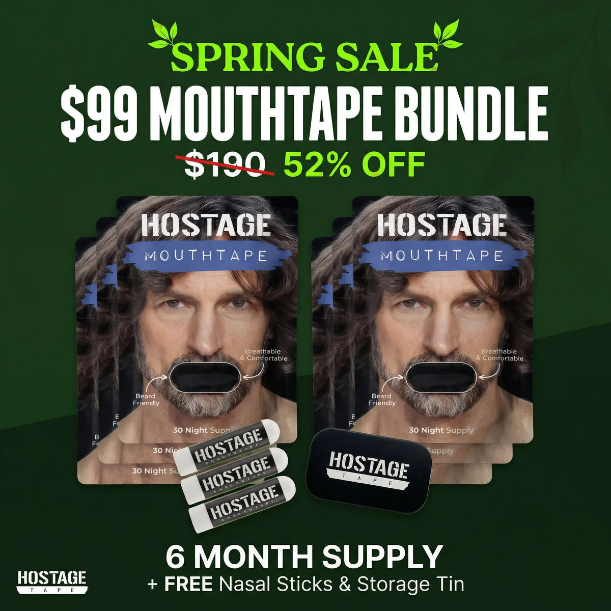 Hostage Tape Facebook ad: Sale 52% OFF