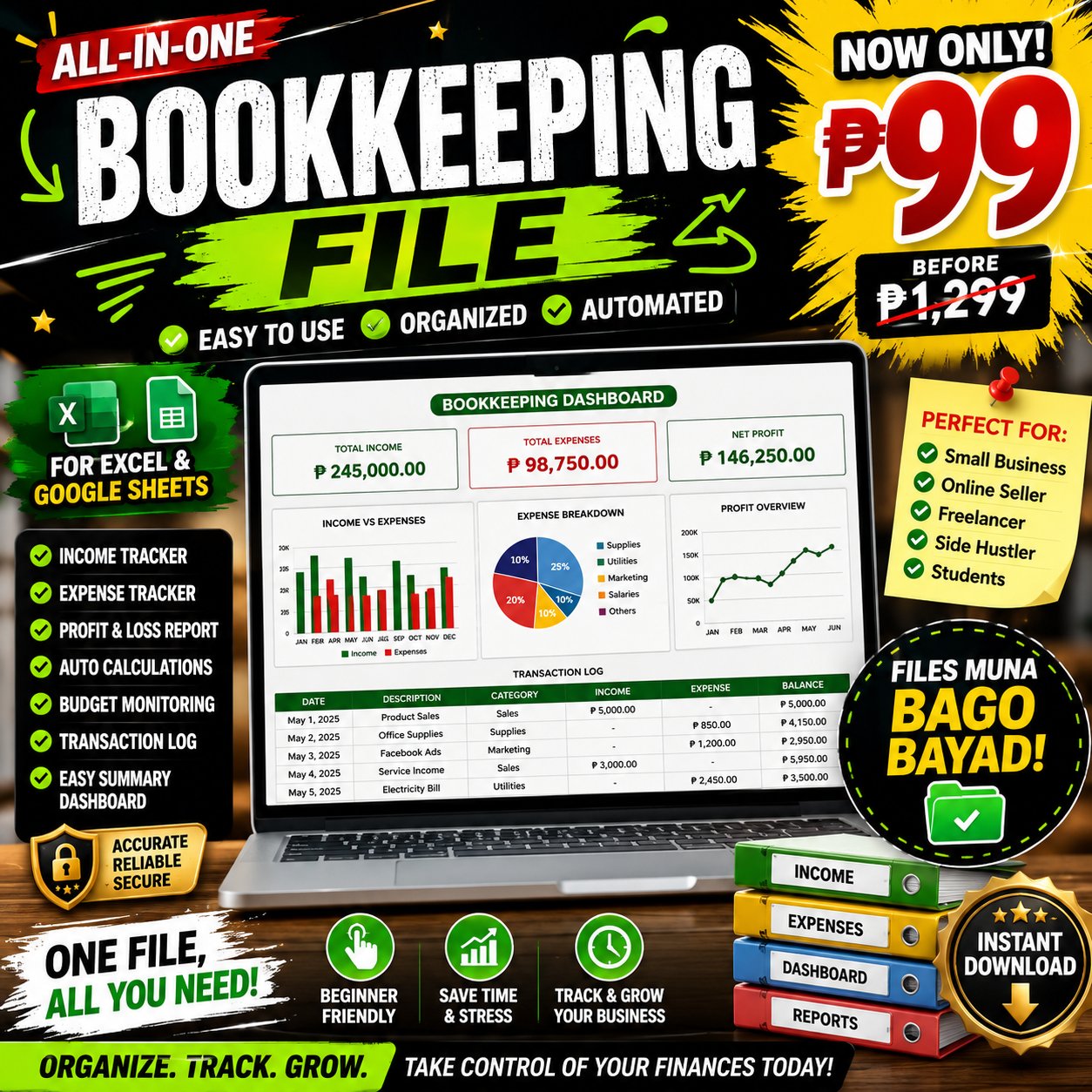 Book Managing Ph Facebook ad: Kung wala kang maayos na bookkeeping, mahirap malaman…