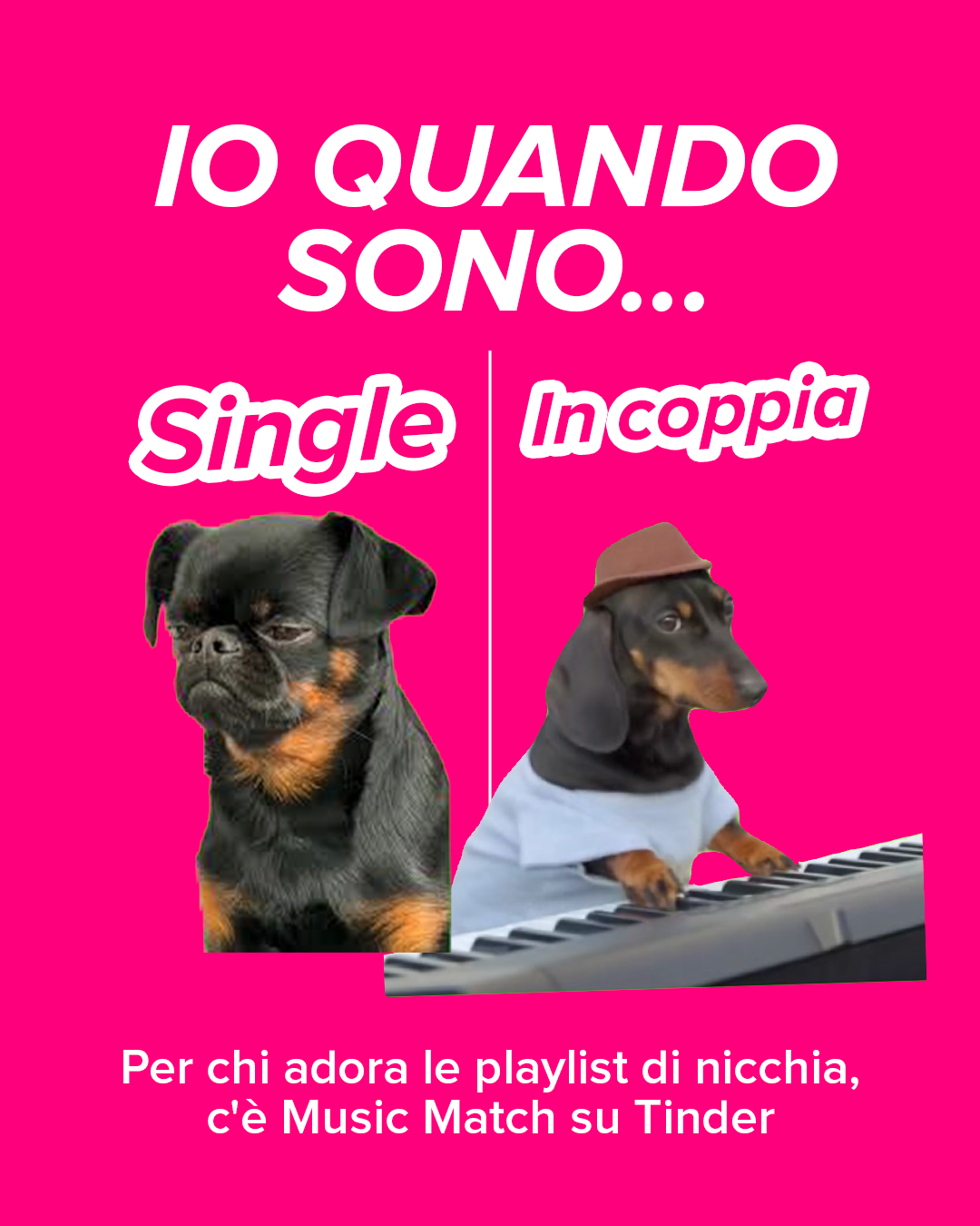 Tinder Italia Facebook ad from Jul 1, 2026