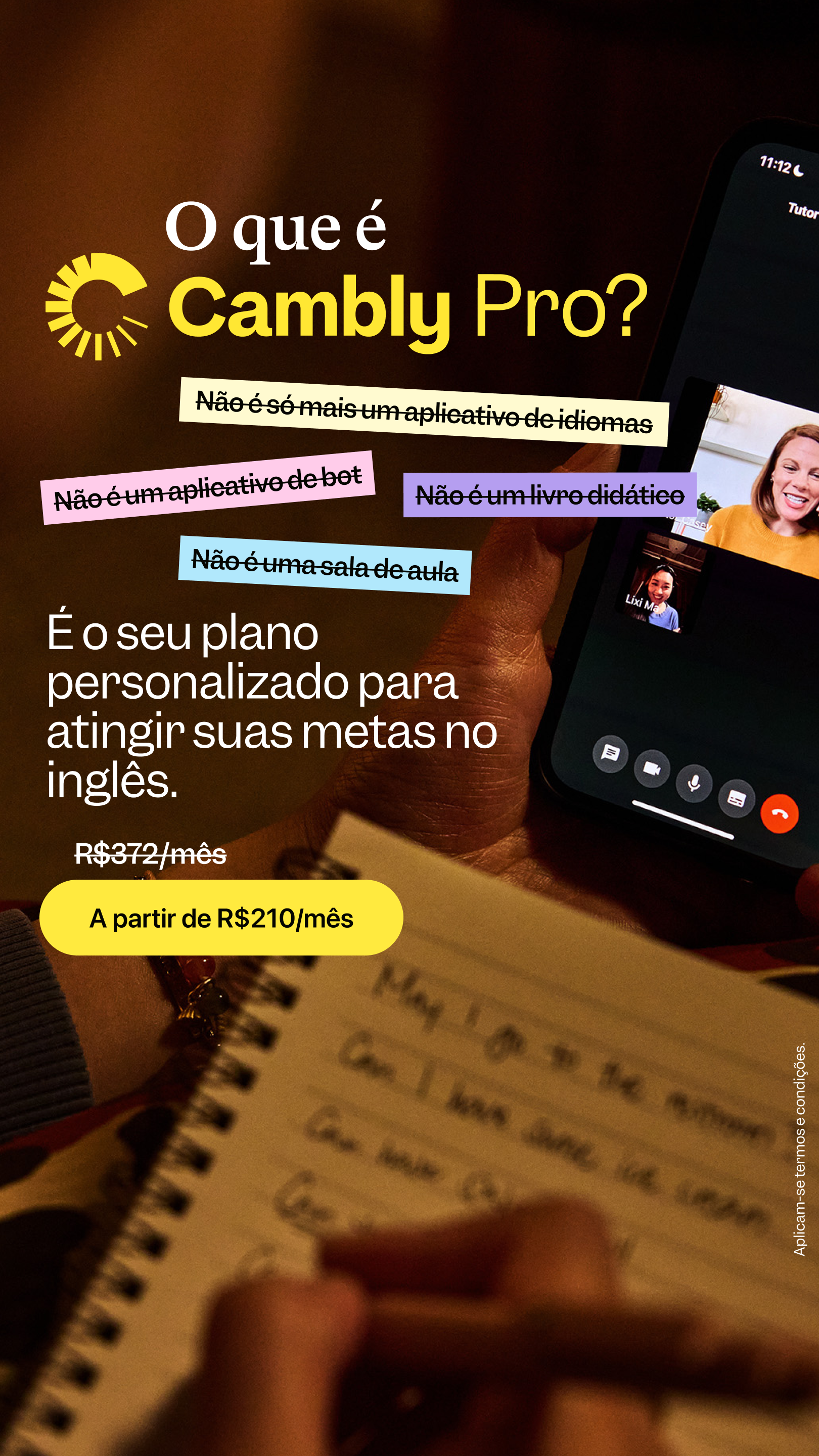 Cambly Brasil Facebook ad