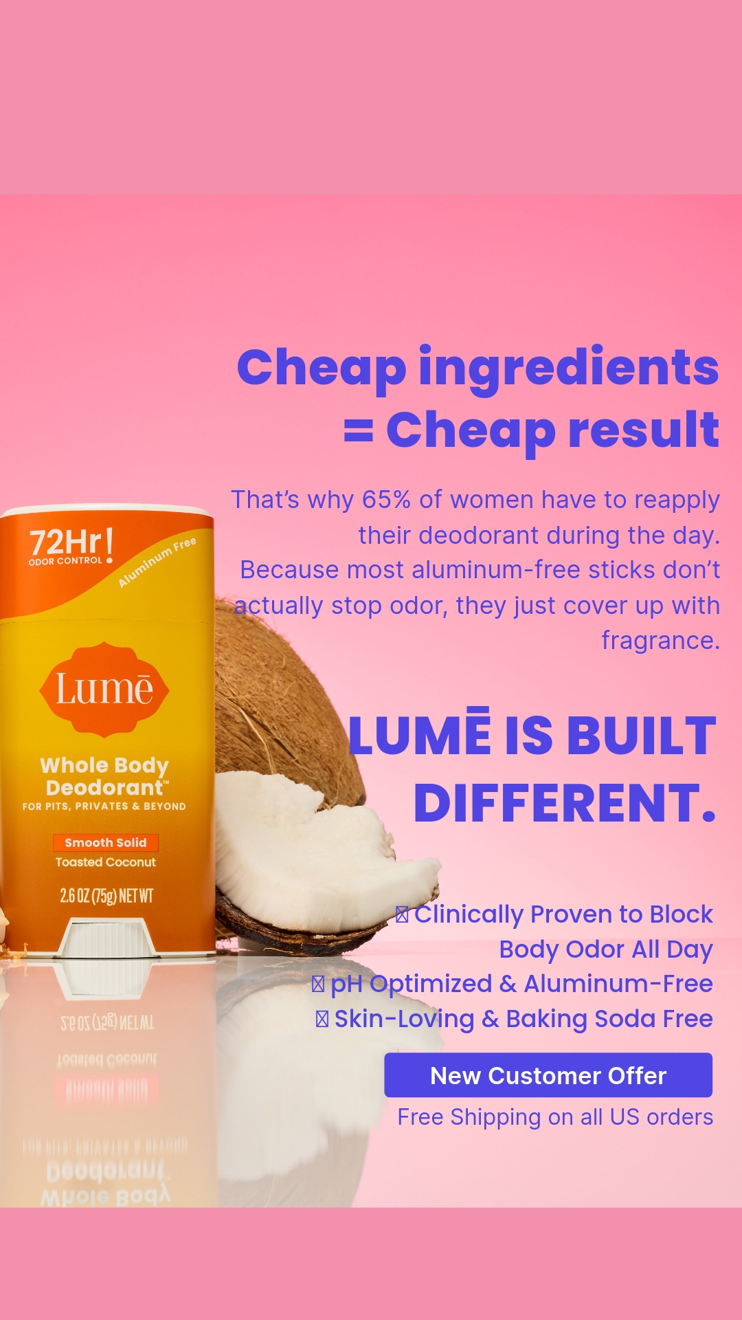 Lume Deodorant Facebook ad
