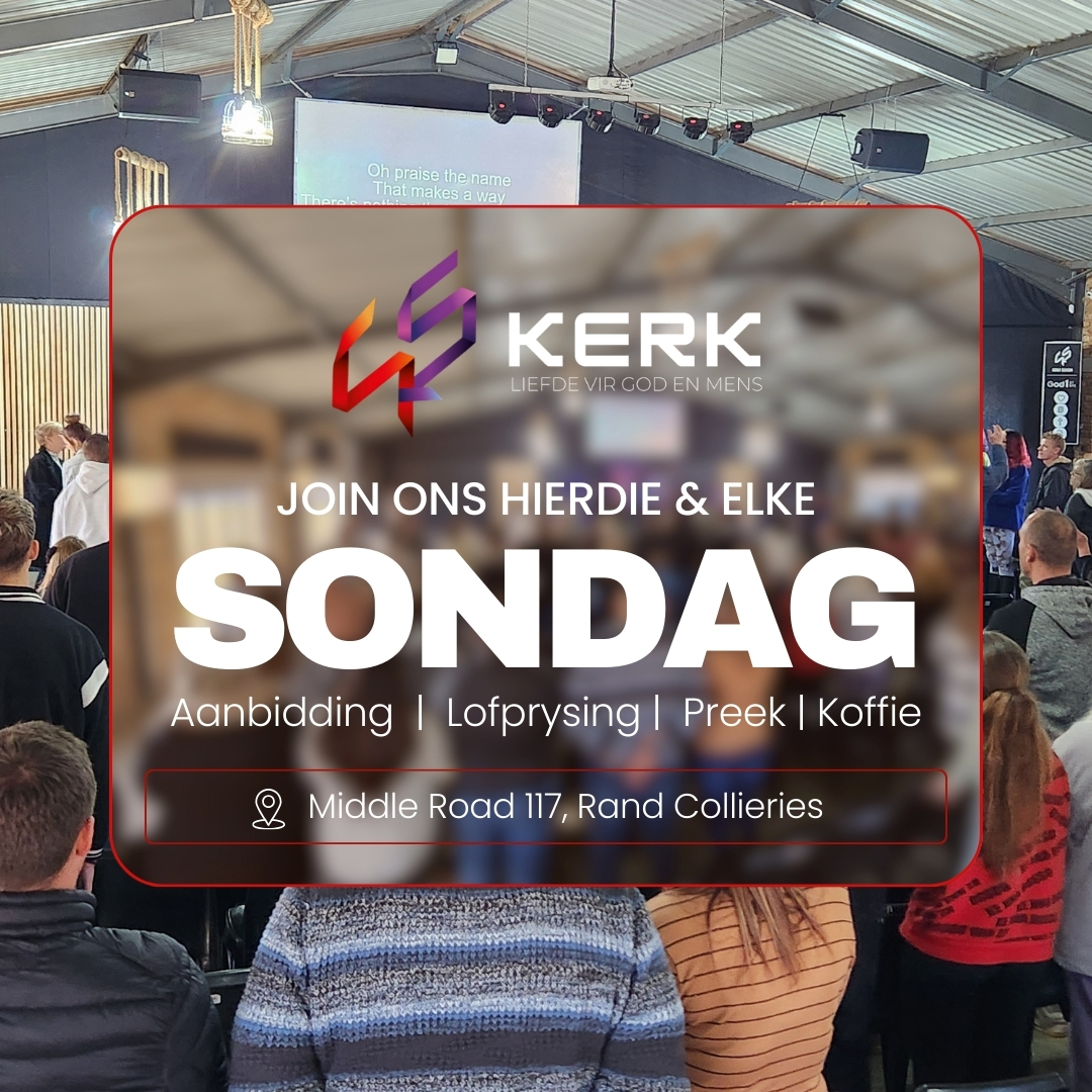 GS Kerk Oos Rand Facebook ad: Kom ervaar God se liefde by GS Kerk!