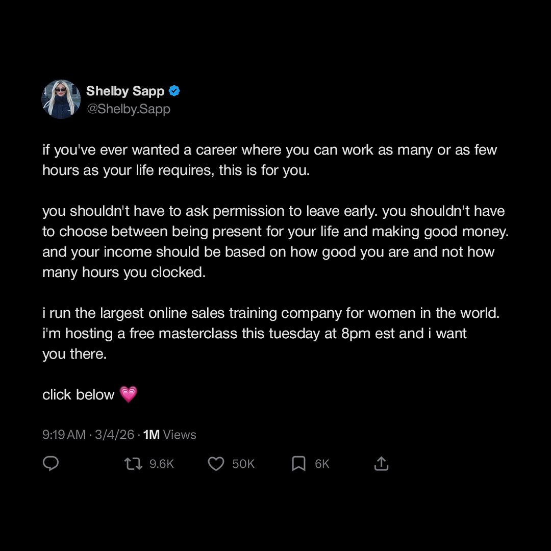 Shelby Sapp Facebook ad