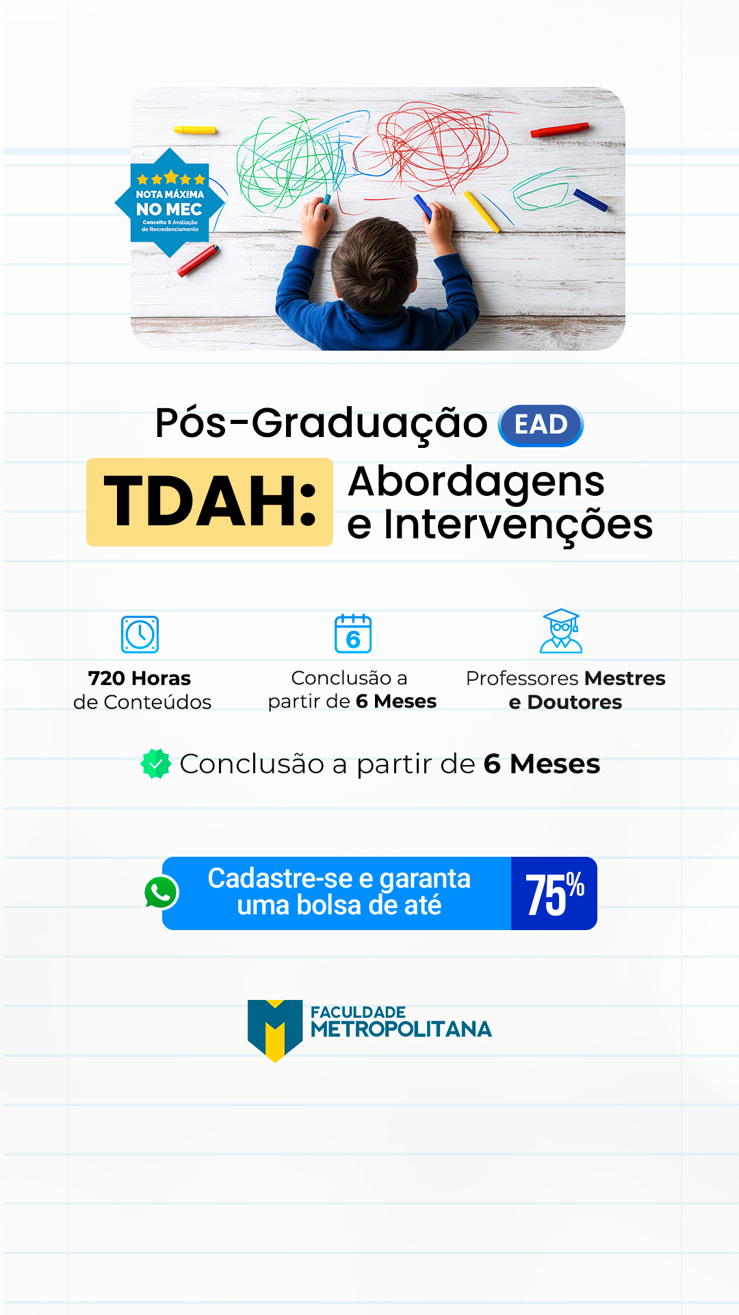 Faculdade Metropolitana Facebook ad