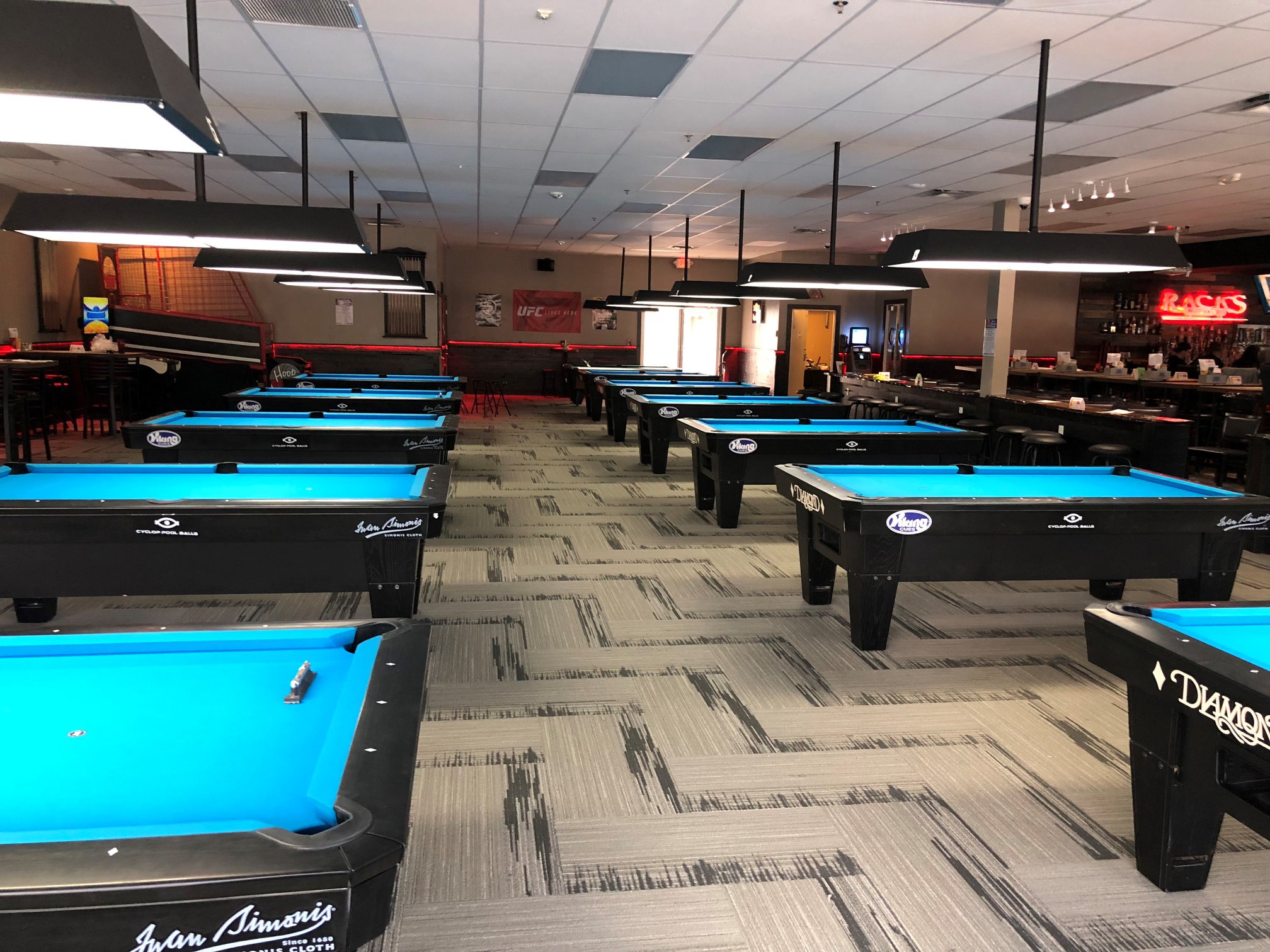 Racks Billiards and Sports Bar Facebook ad