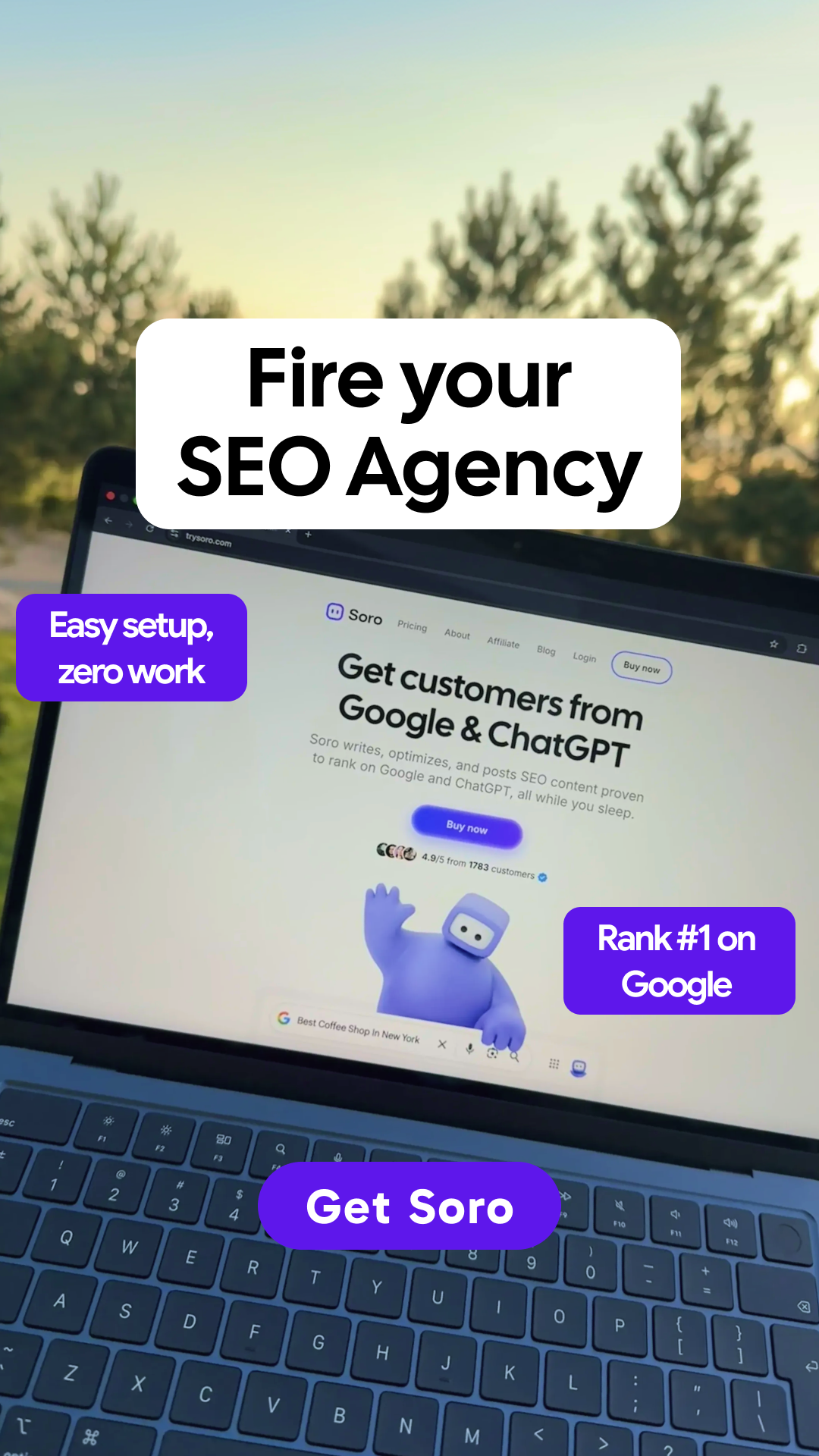 Soro SEO Facebook ad