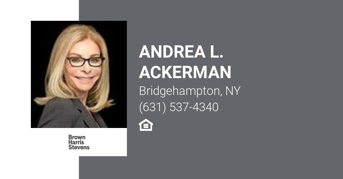 Andrea Ackerman of Brown Harris Stevens Facebook ad: Your Real Estate Pro