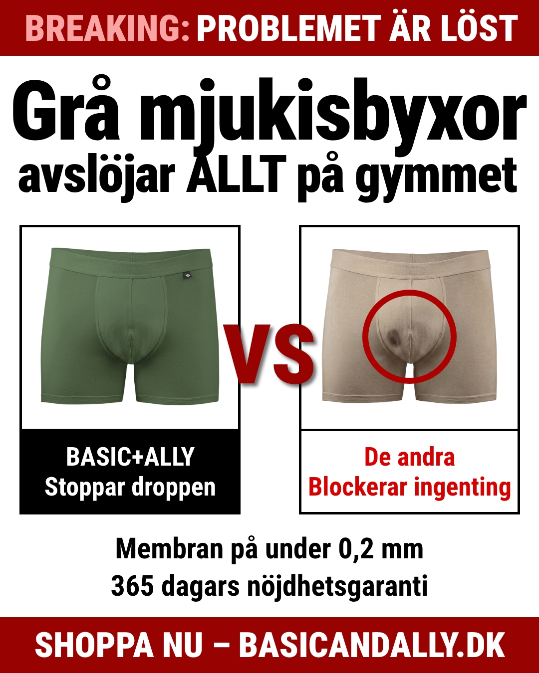 Basic+Ally Facebook ad