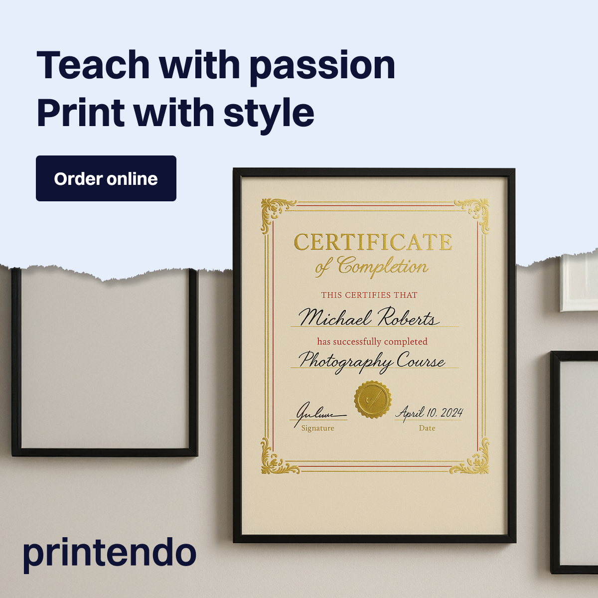 Printendo.com - Online Printing Services Facebook ad