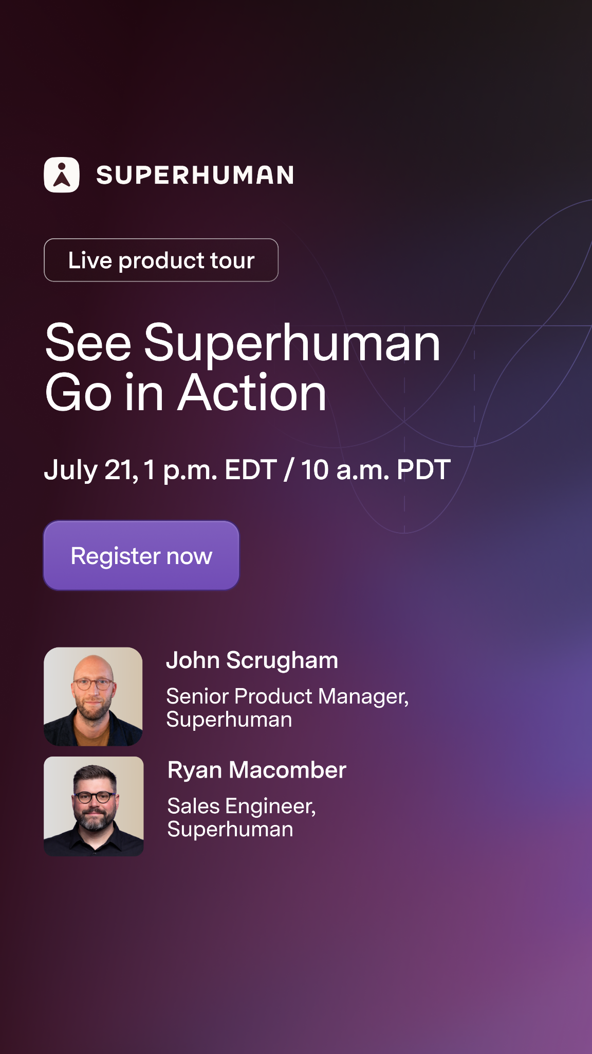 Superhuman Facebook ad