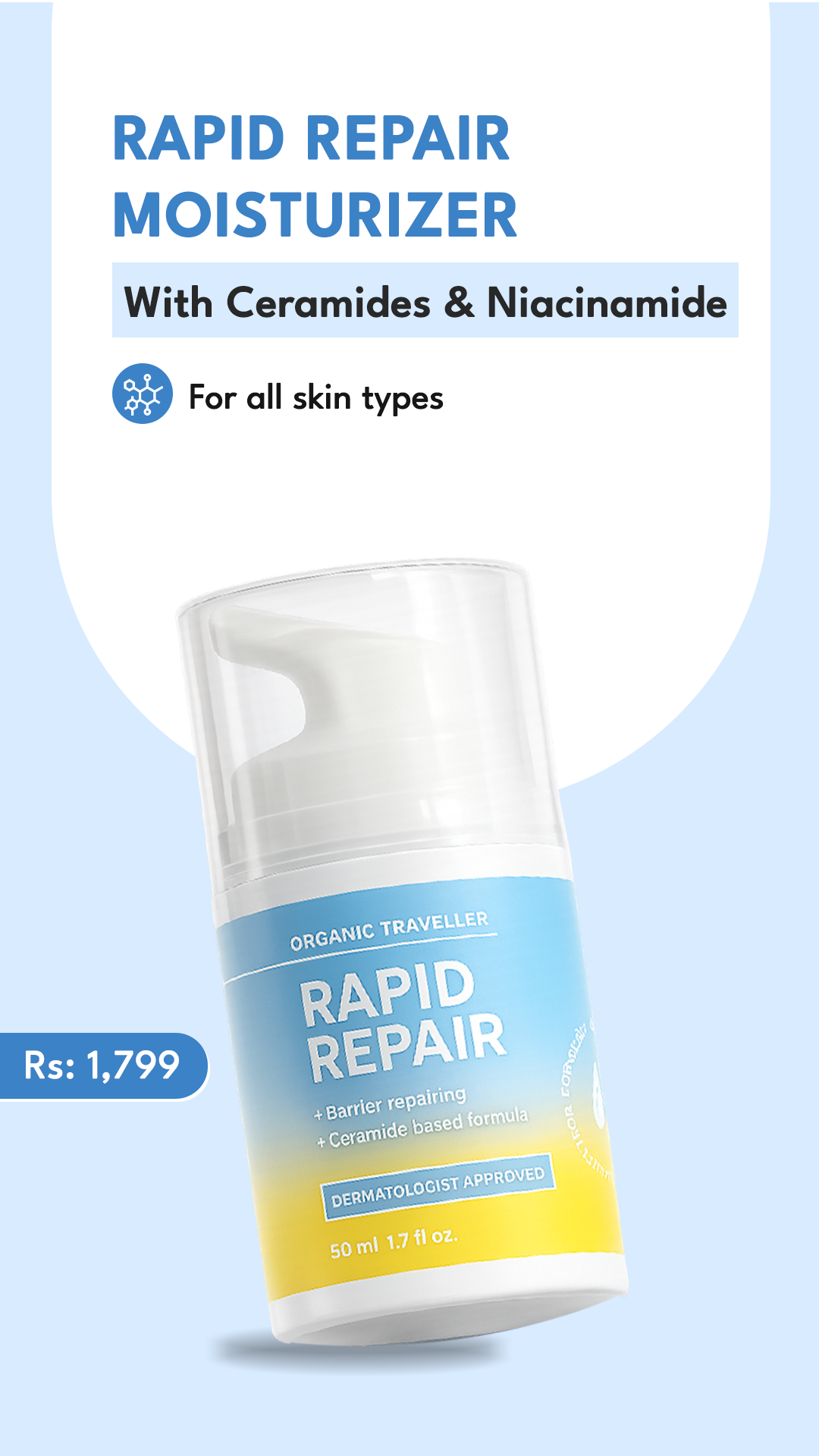 Organic Traveller - Skincare Facebook ad