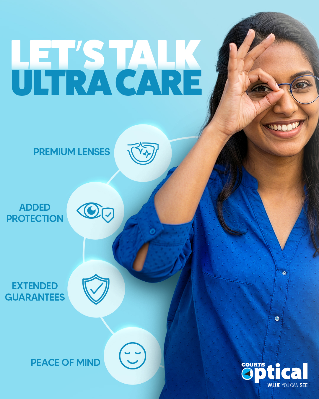 Courts Optical Trinidad & Tobago Facebook ad