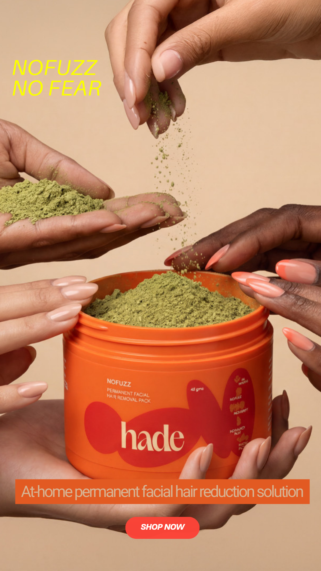 Hade Organic Skincare Facebook ad