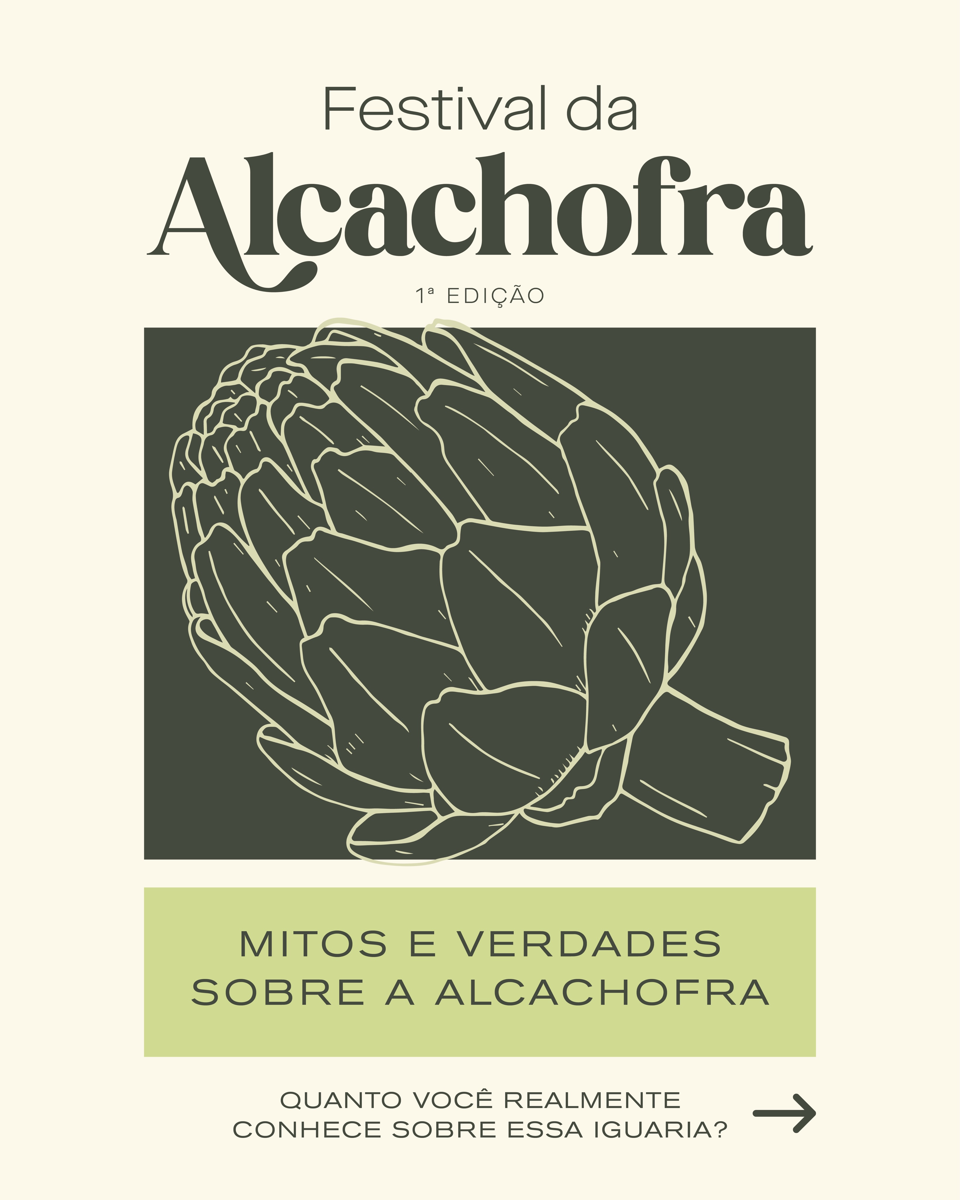 Catarina Fashion Outlet Facebook ad: Você sabe tudo sobre a alcachofra?
