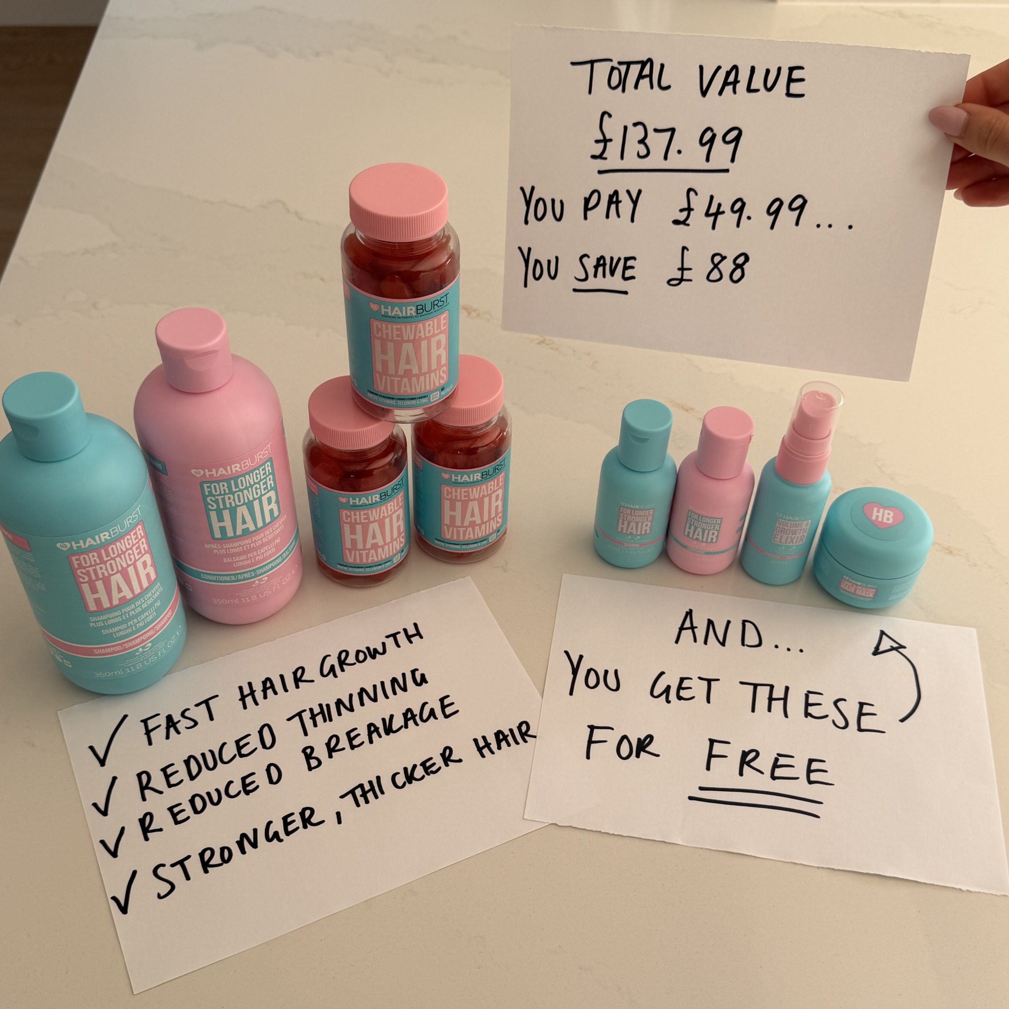 Hairburst Facebook ad