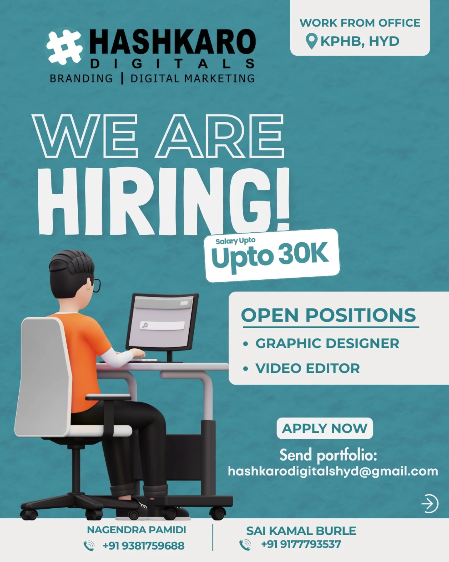 Hashkaro Digitals Facebook ad: We’re expanding our creative squad!