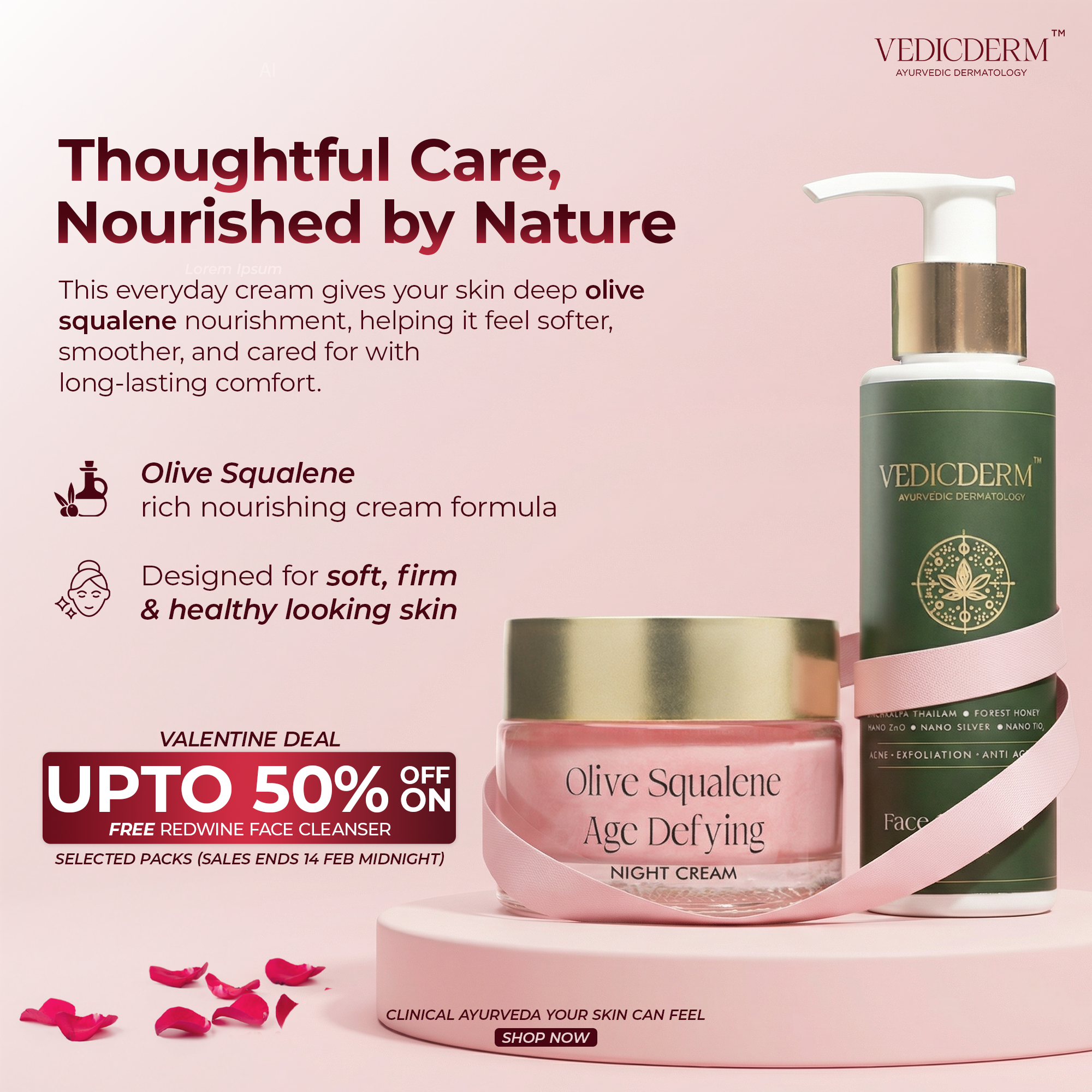 VedicDerm Facebook ad