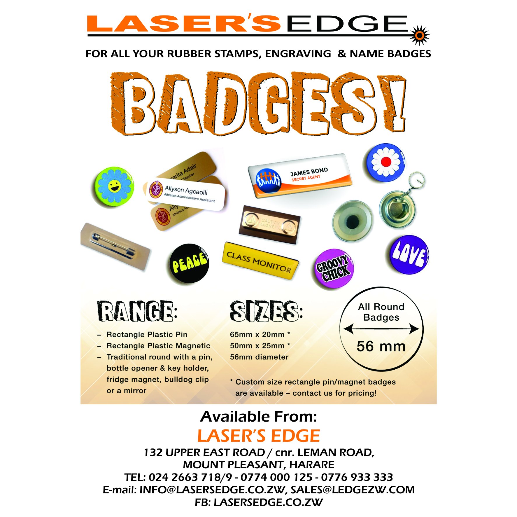 Laser's Edge Facebook ad: Laser's Edge specialise in the production of rubber…