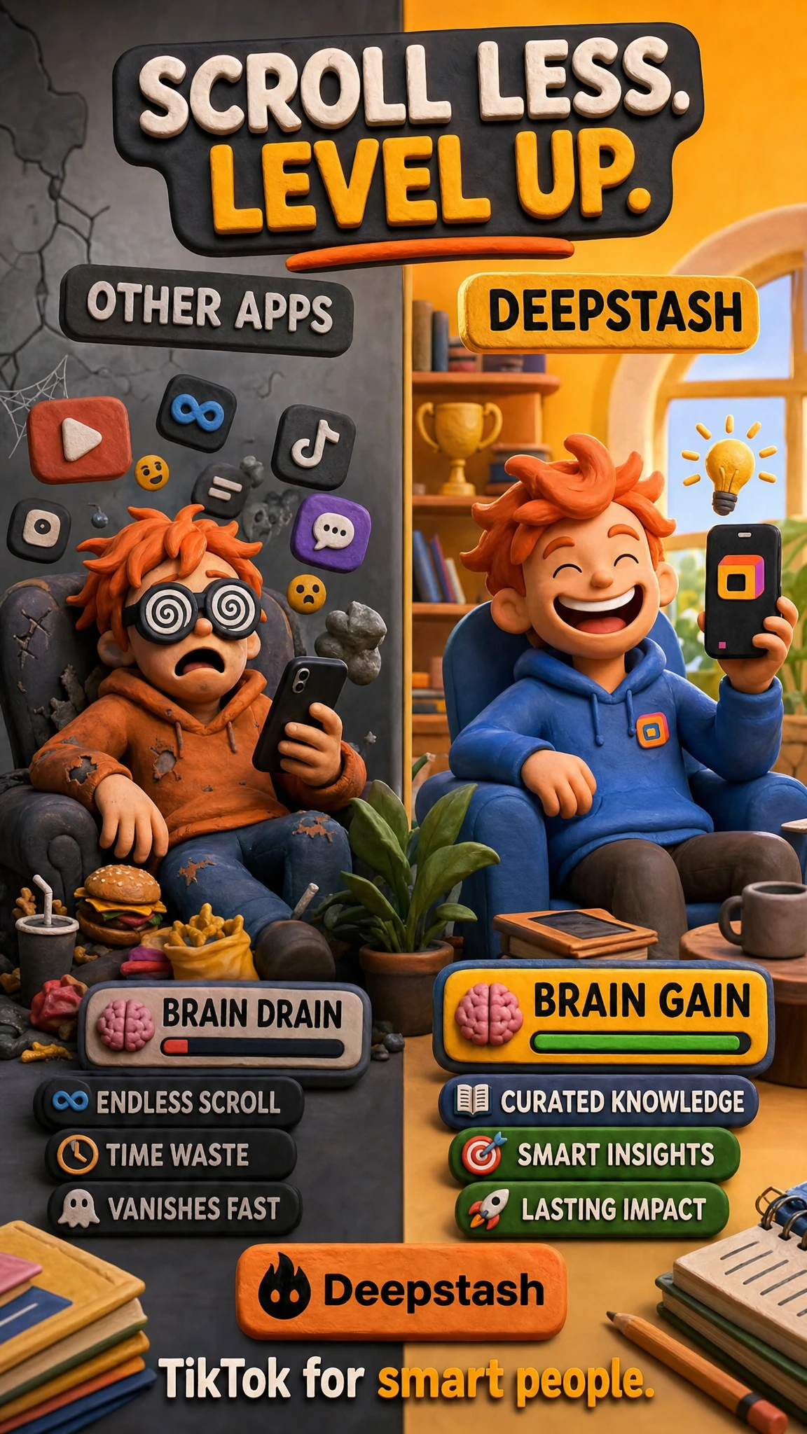 Deepstash Facebook ad