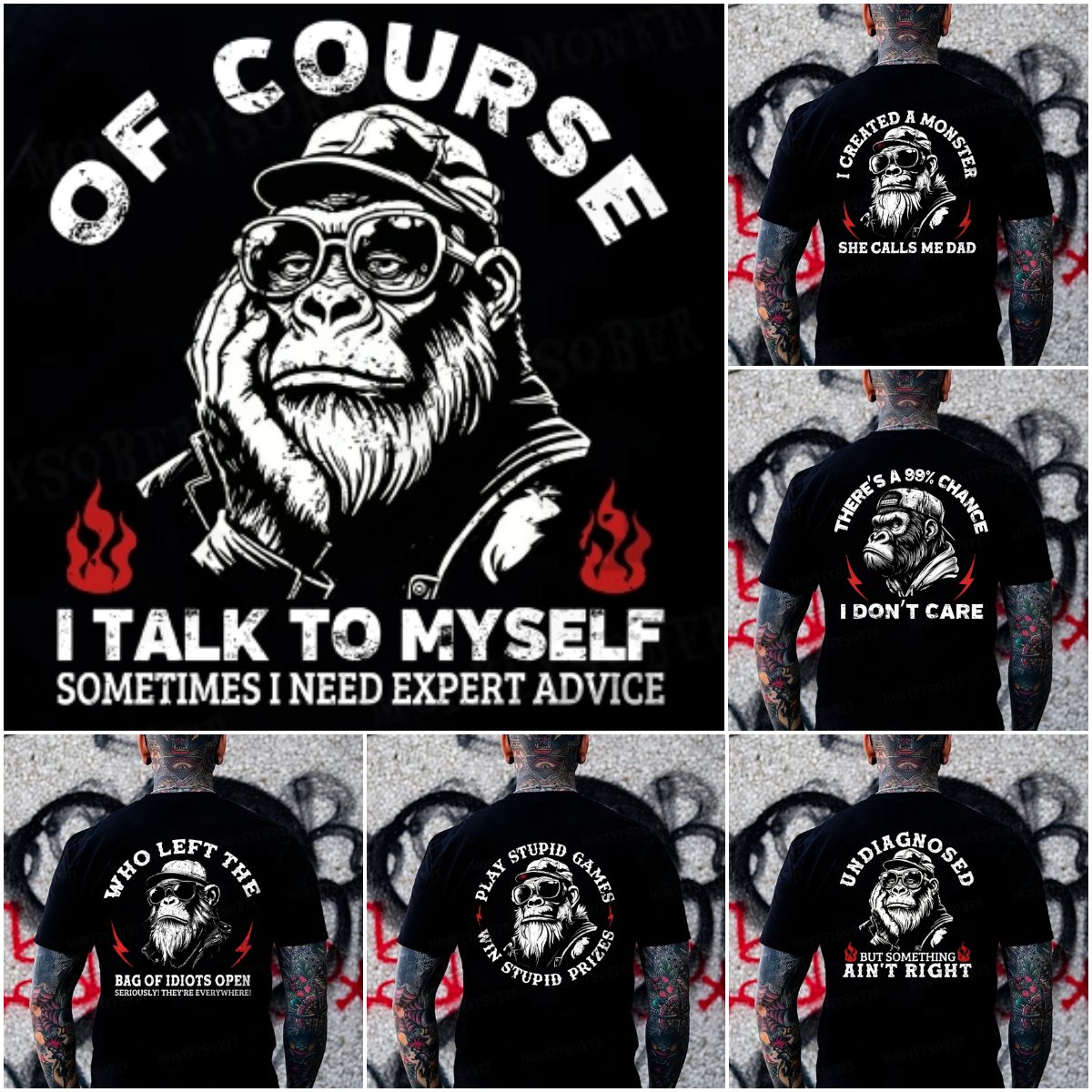 Monkeysober Store Facebook ad: WHICH ONE IS YOU?