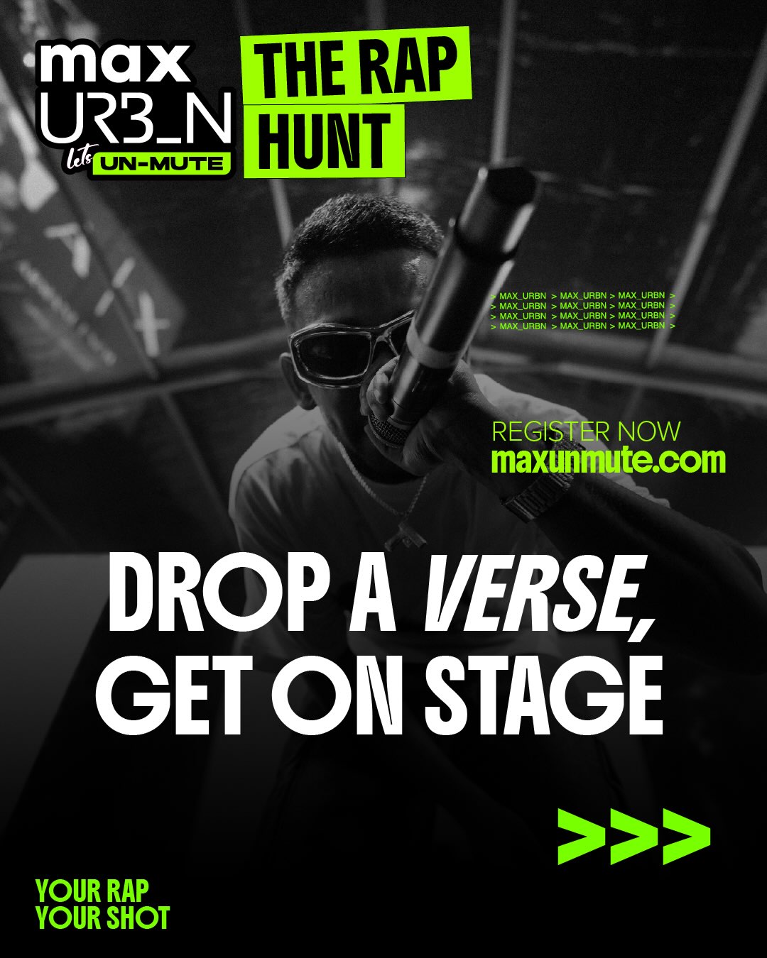 Max URBAN India Facebook ad: Your next verse starts here.
