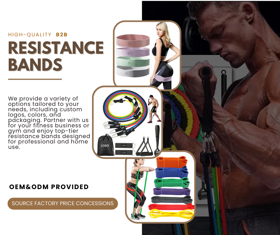 Sports & Entertainment Facebook ad: Elevate Fitness Offers, Custom Resistance Bands for B2B…