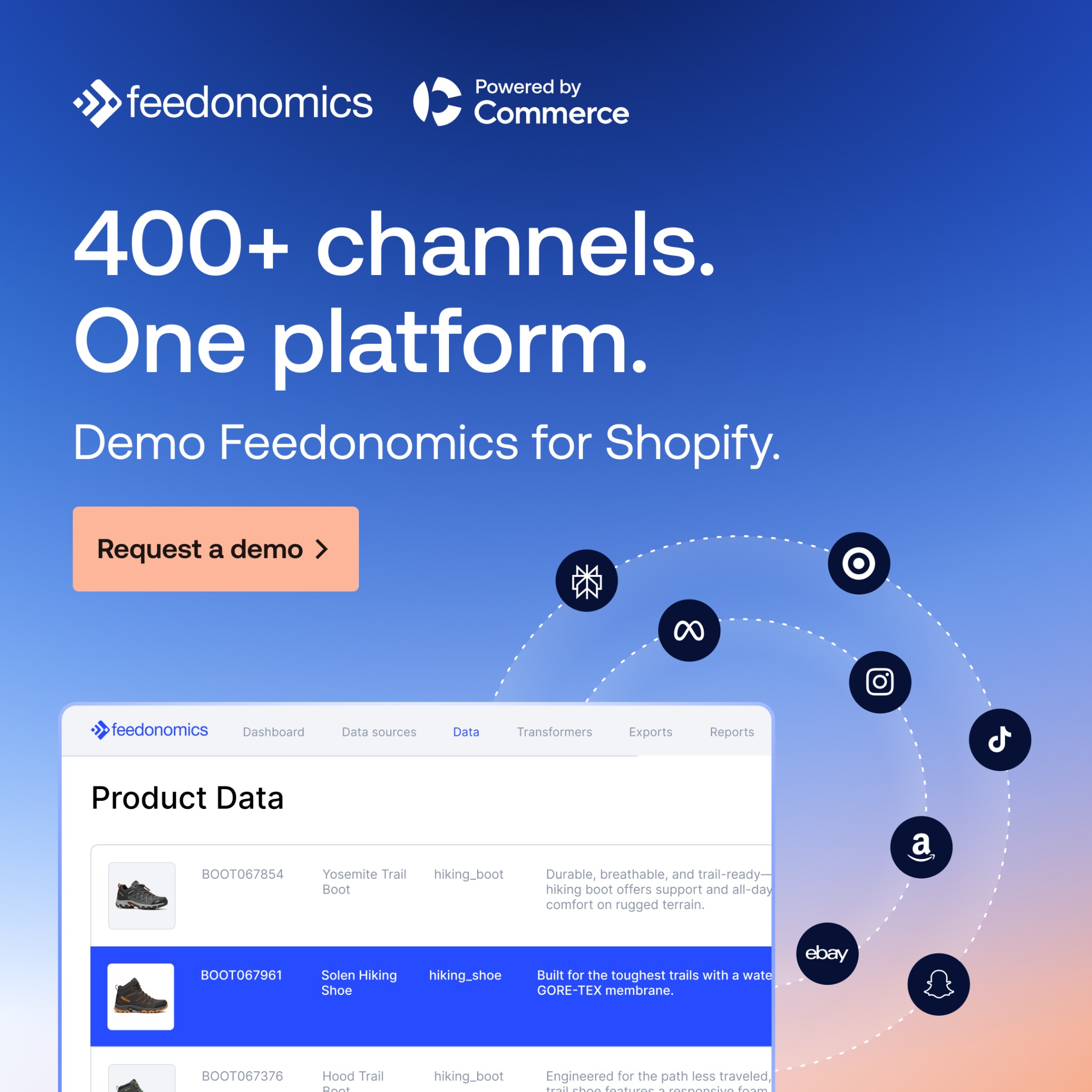 Feedonomics Facebook ad: The feed platform behind Puma, Sonos, and Allbirds…
