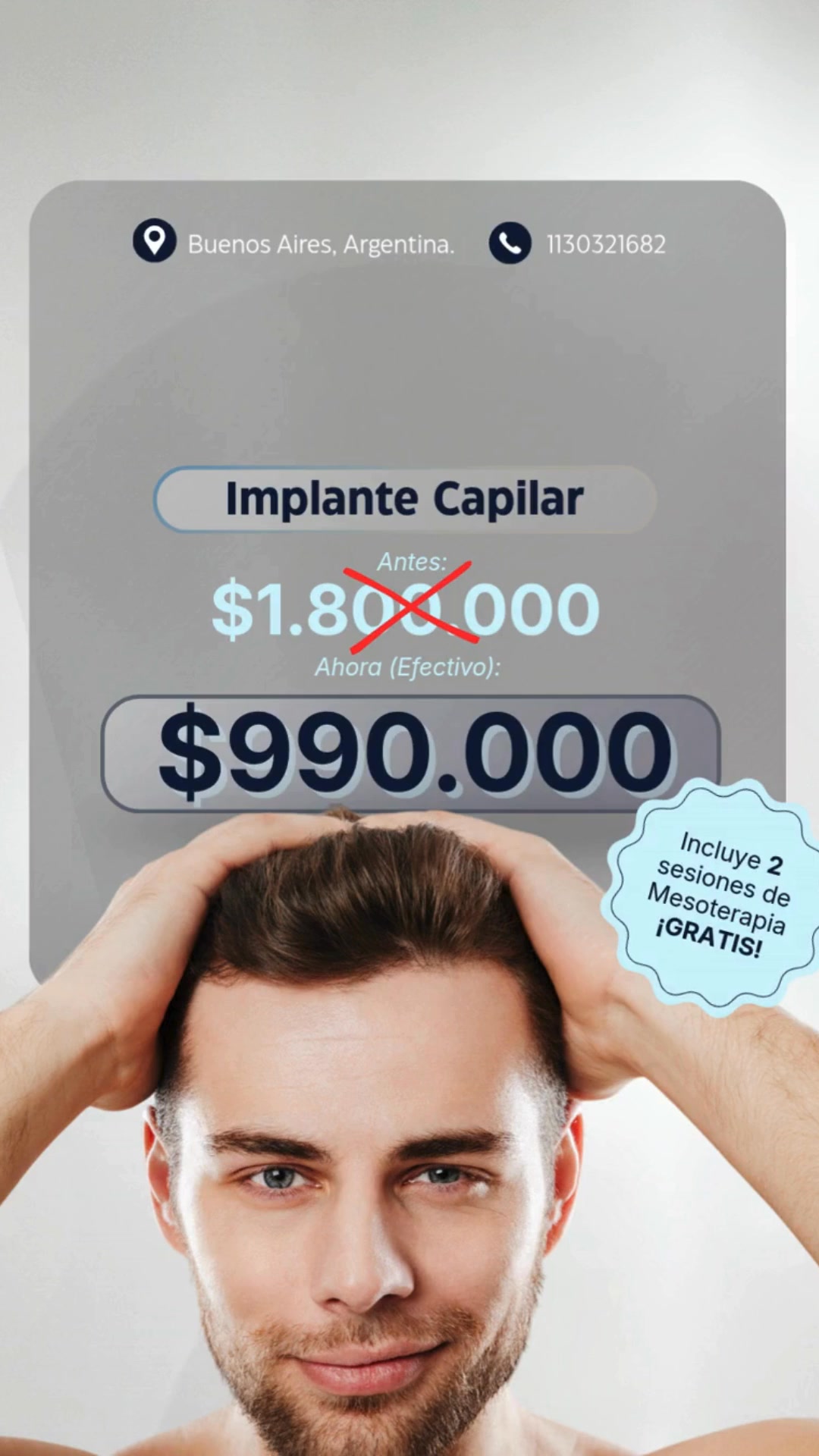Dermis Capilar Facebook ad: Implante Capilar