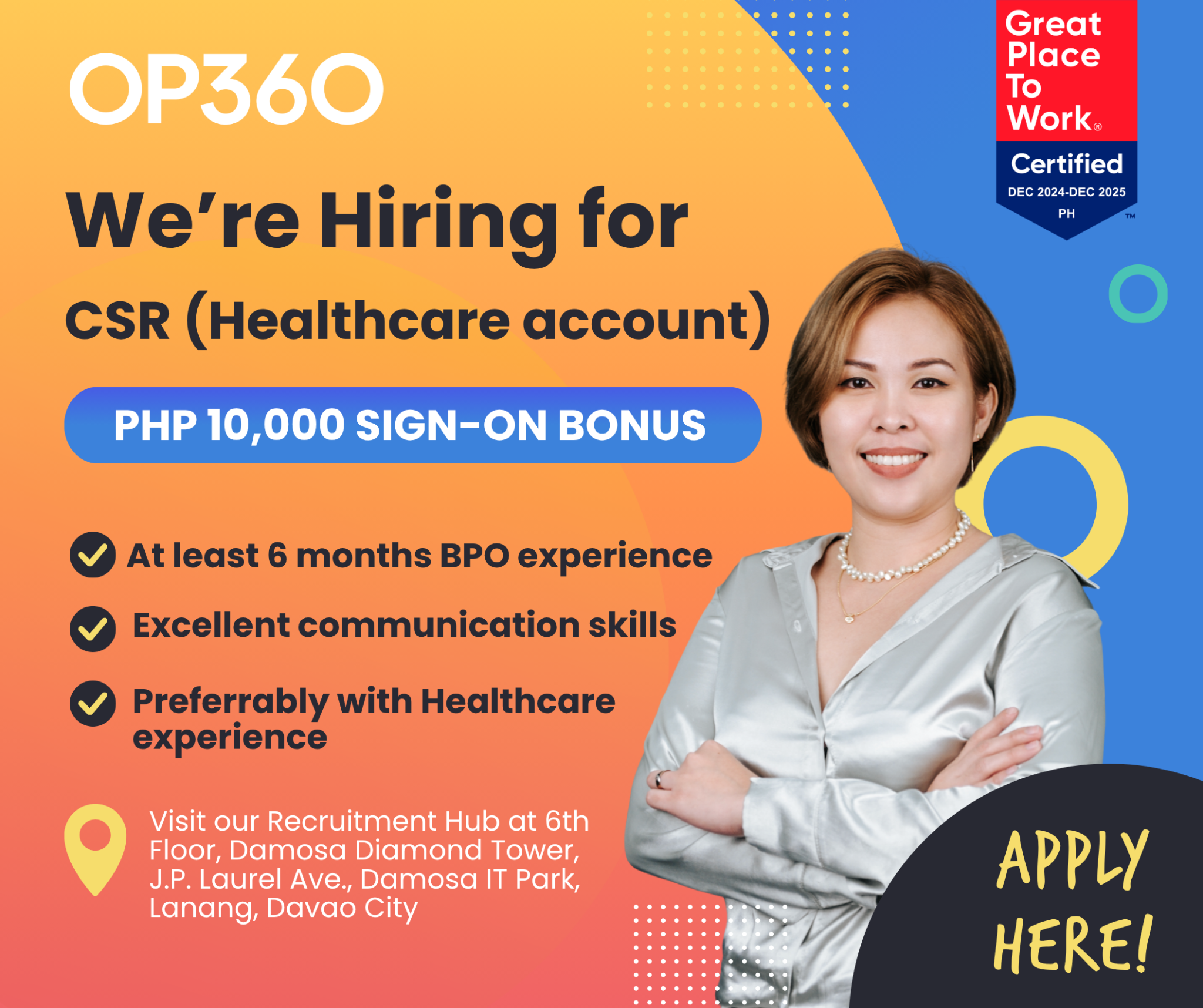 OfficePartners360 Facebook ad from Nov 14, 2025