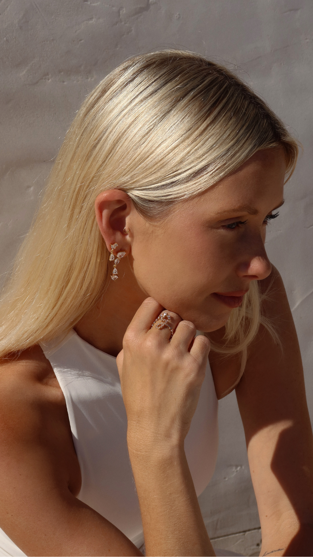 By Lucia Facebook ad: Custom Signature Initial Pavé Ring