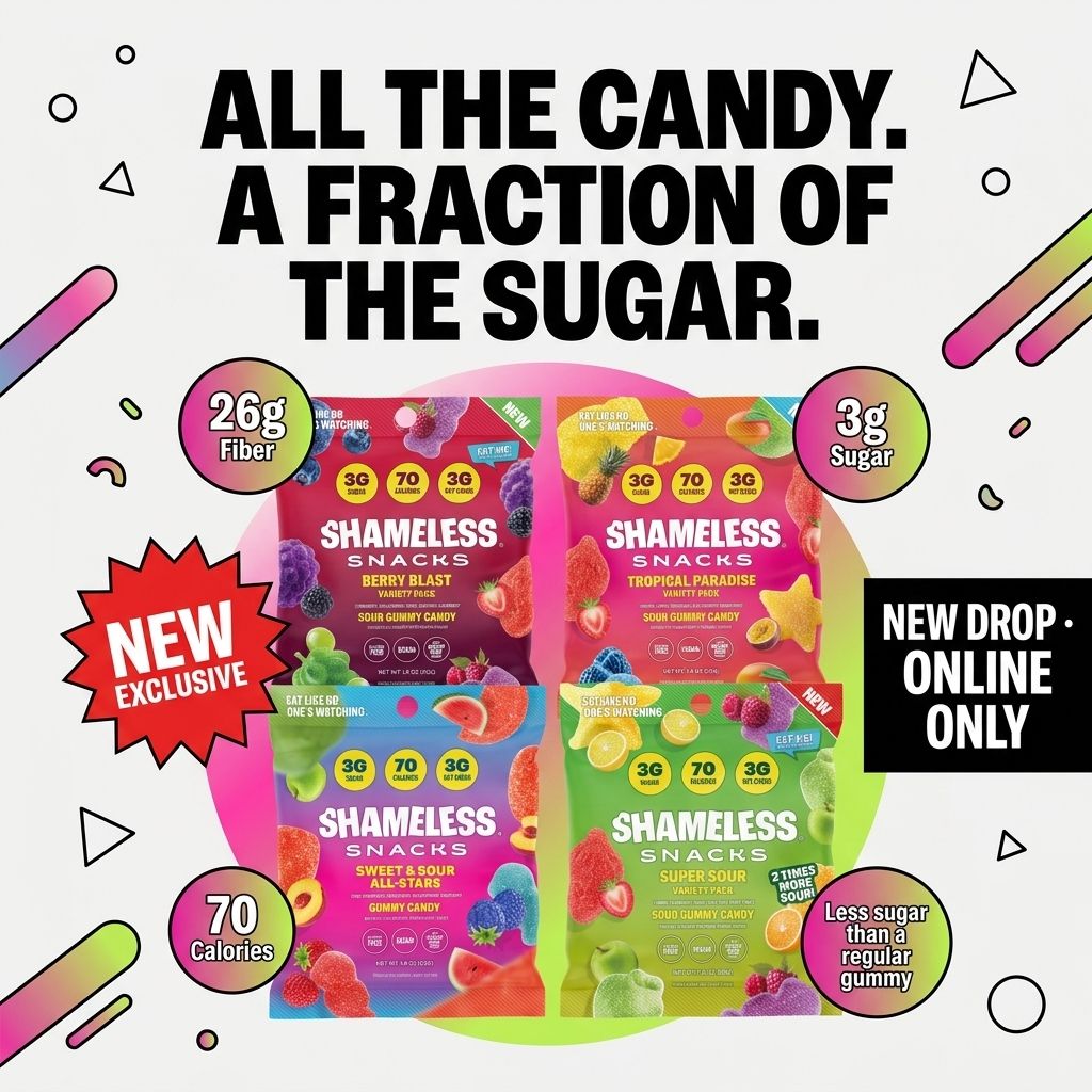 Shameless Snacks Facebook ad