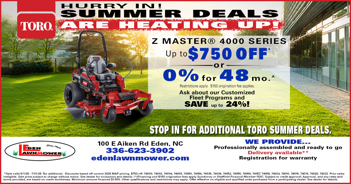 Eden Lawnmower Facebook ad