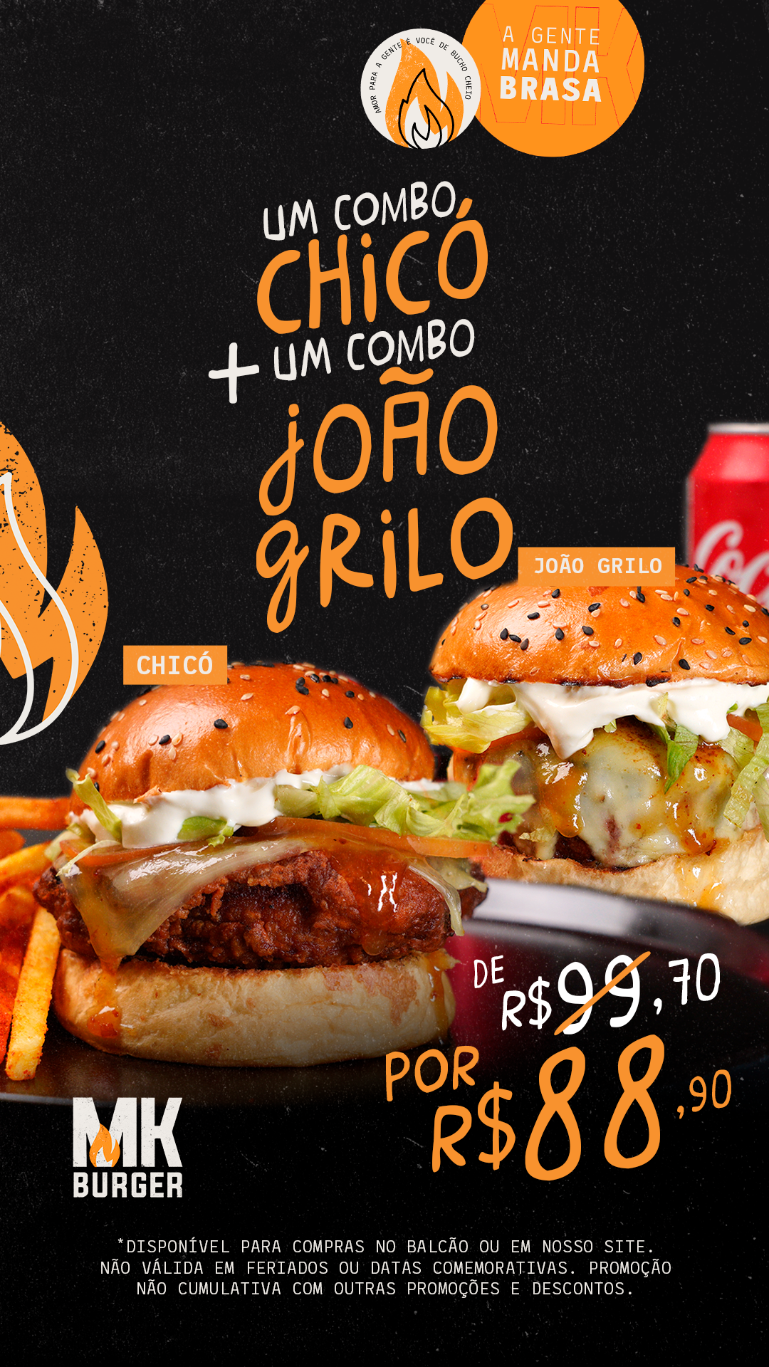 MK Burger Facebook ad