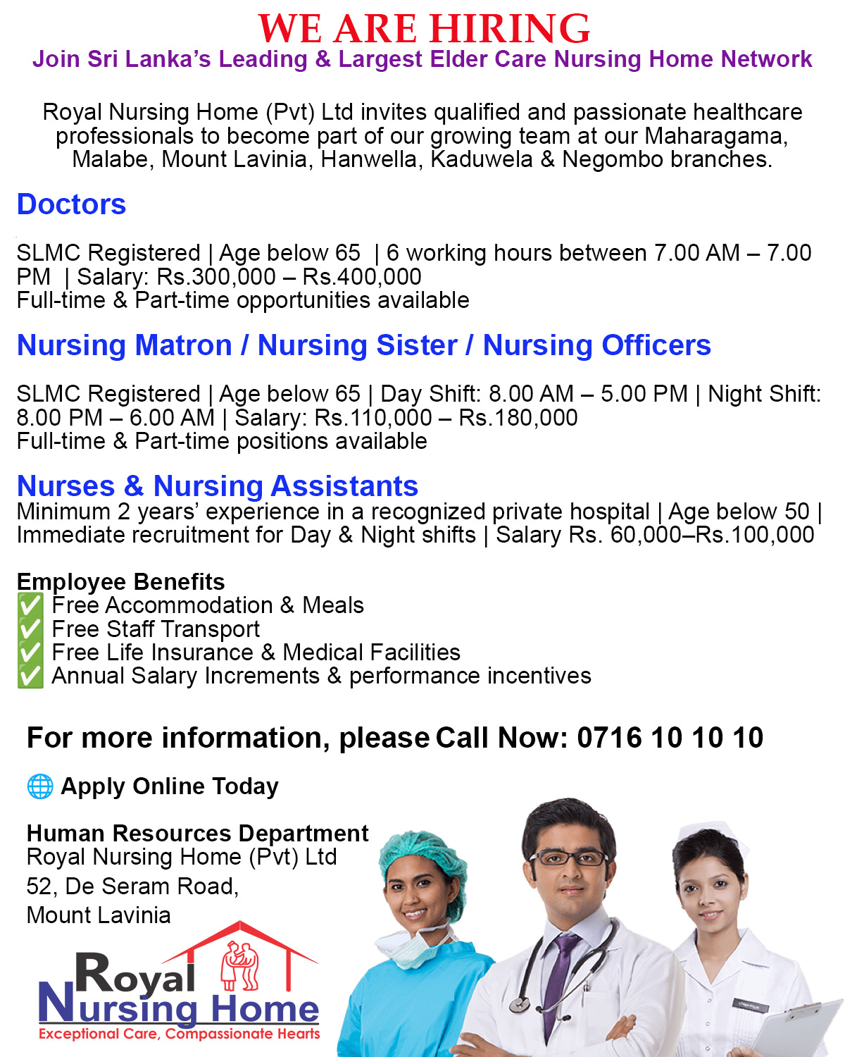 Royal Nursing Home Pvt Ltd. Facebook ad