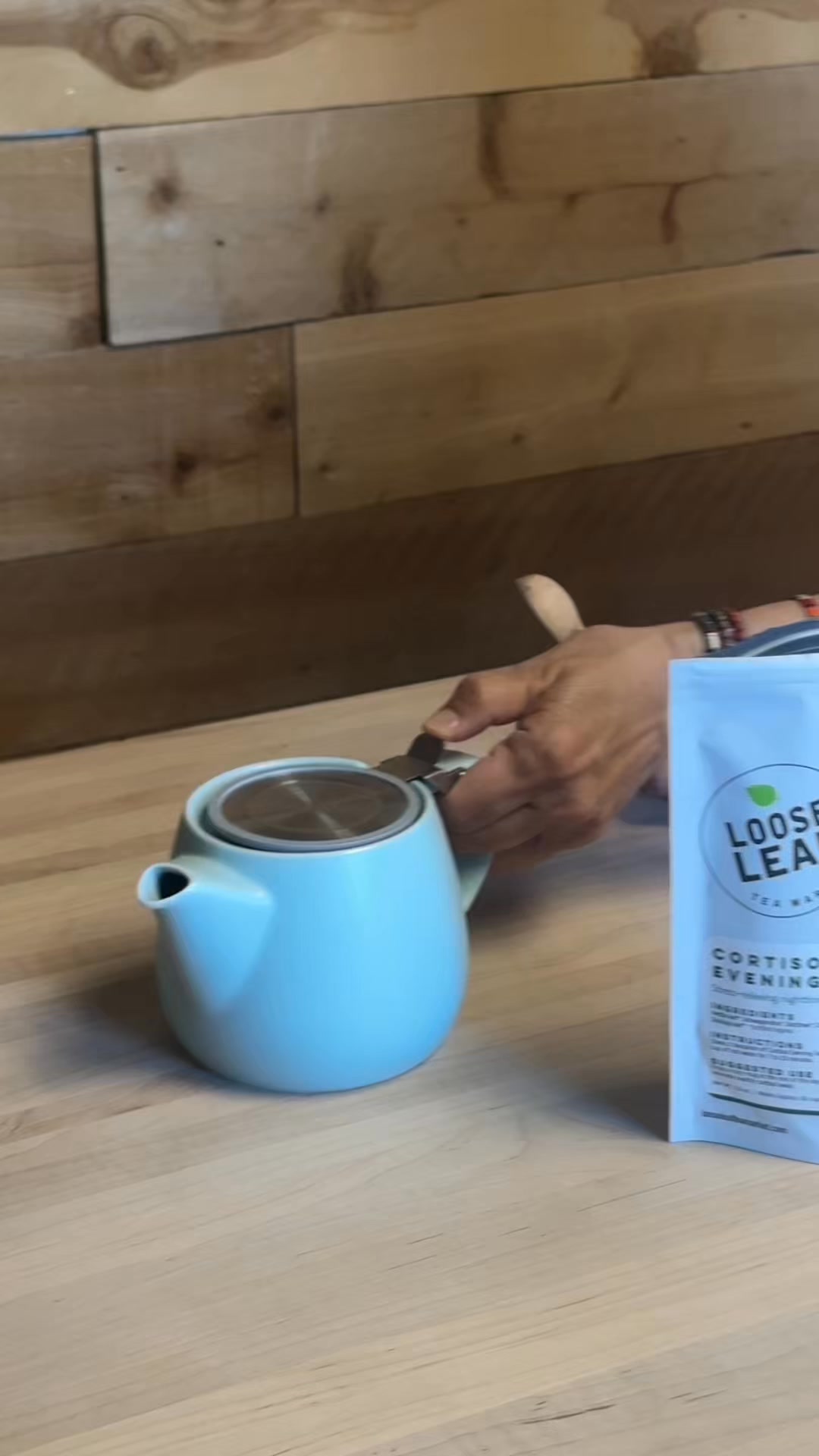 Loose Leaf Tea Market Facebook ad: Two Teas. One Cortisol Routine.
