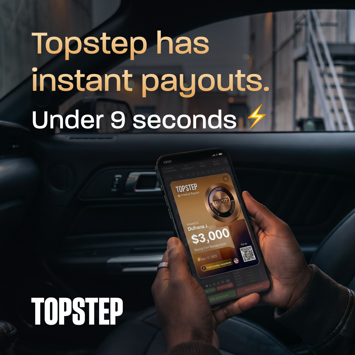Topstep Facebook ad: Keep Up To 90% Profit