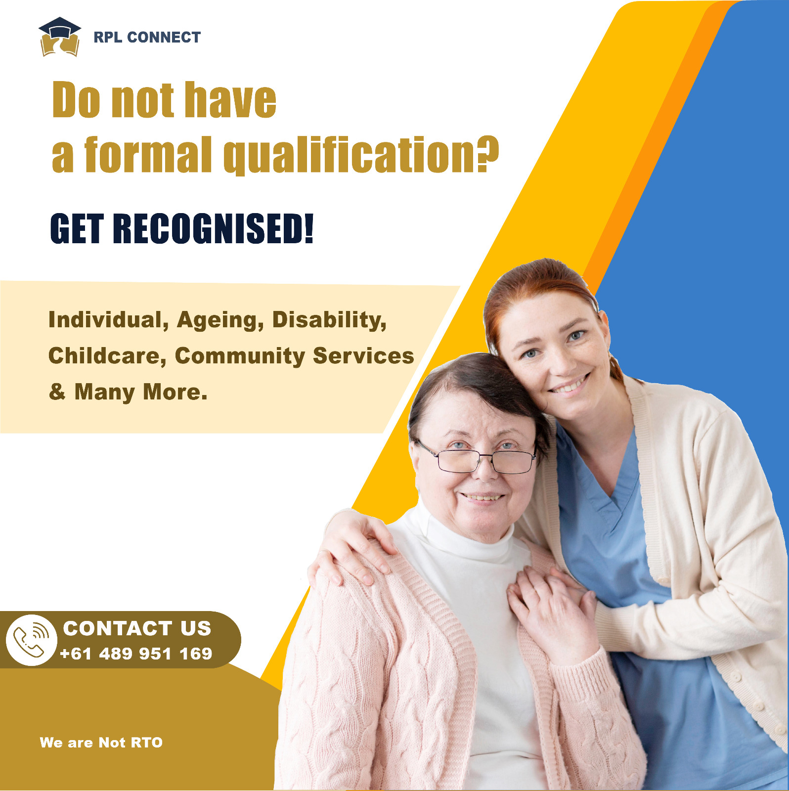 Rpl Connect Facebook ad: Fast Track Your Community Services and Health Care…