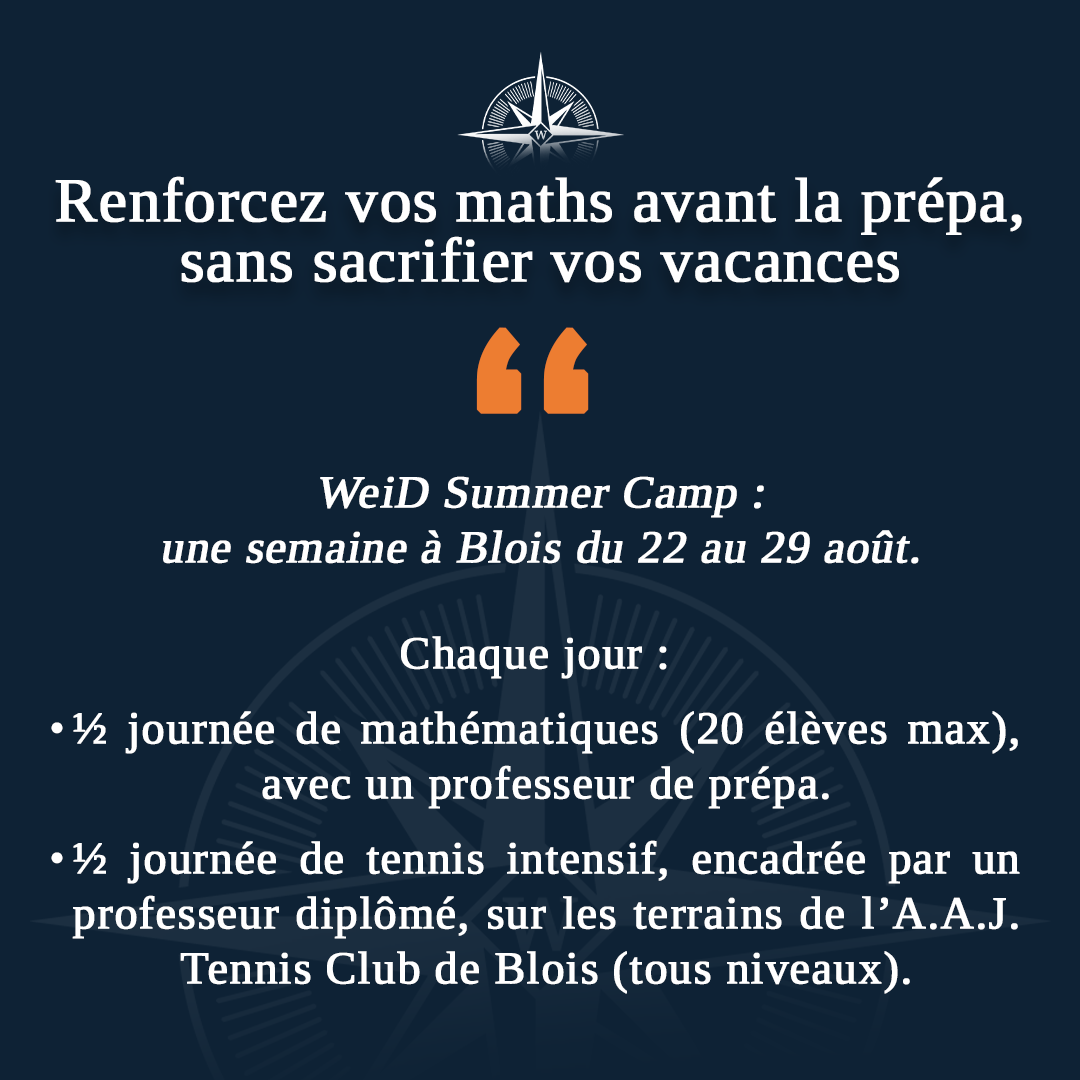 WeiD Facebook ad: Préparez la rentrée en prépa sans stress