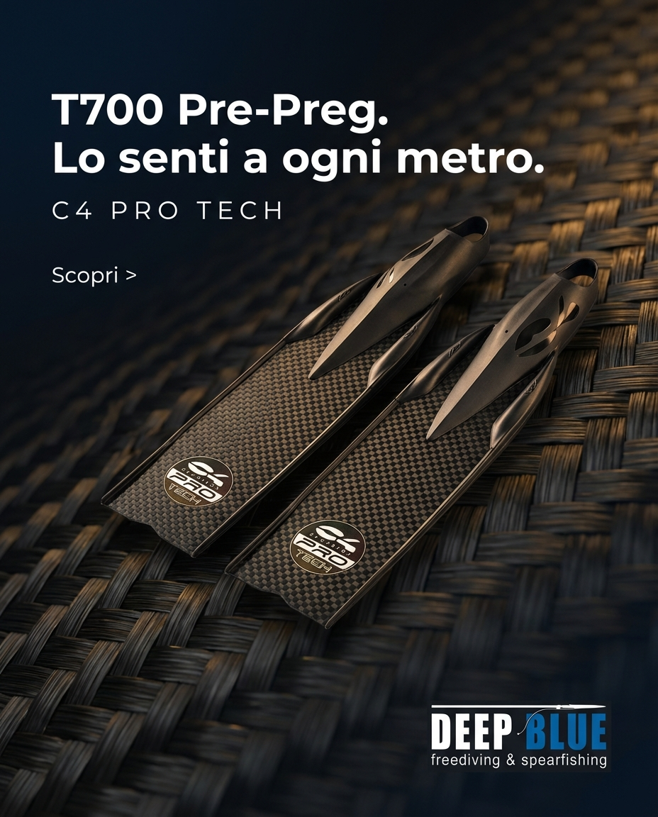 Deep Blue - Freediving & Spearfishing Shop Facebook ad: C4 PROtech: precisione assoluta