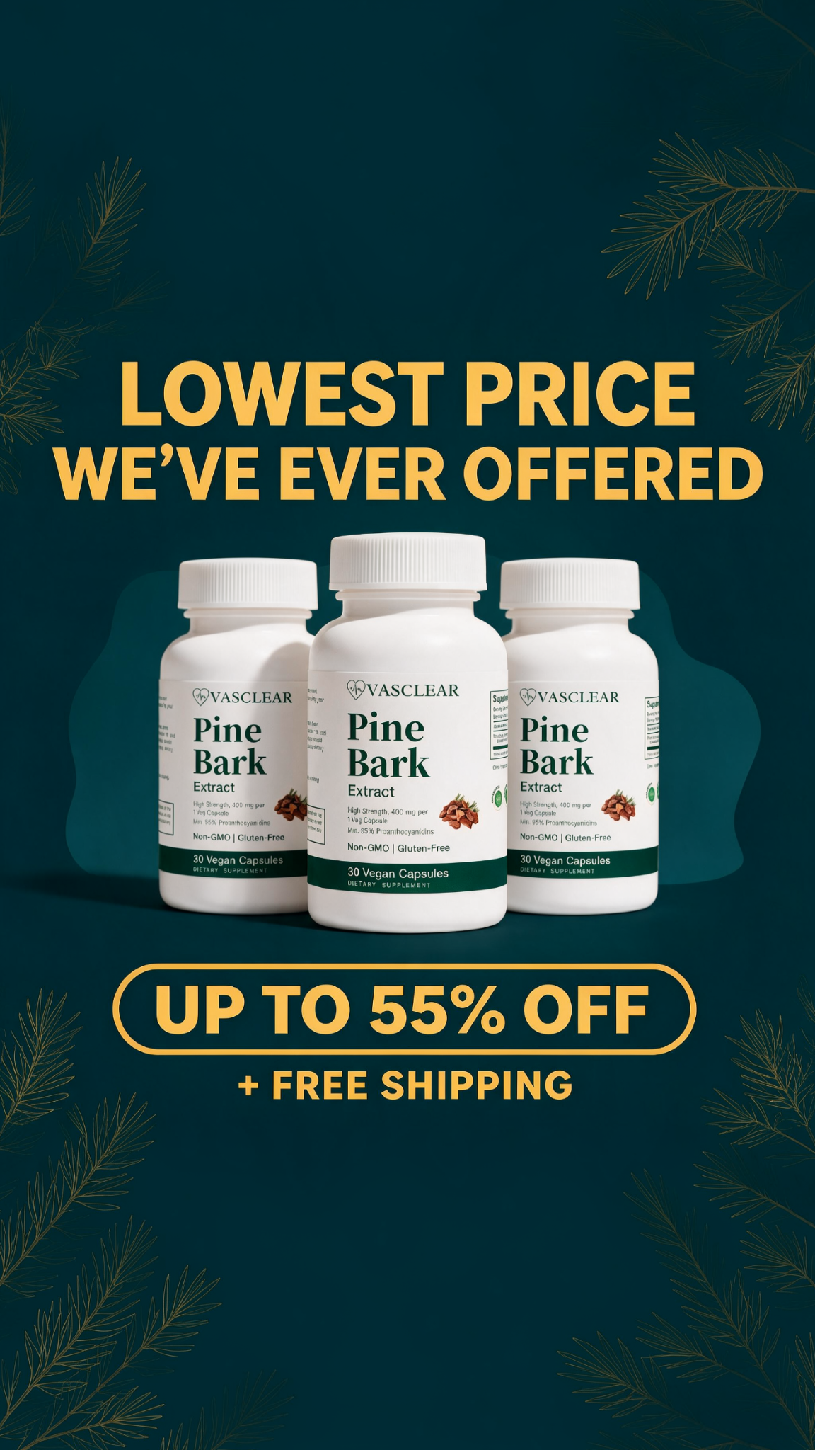 Vasclear Facebook ad: Backed By 160+ Studies. Now Up To 55% Off.