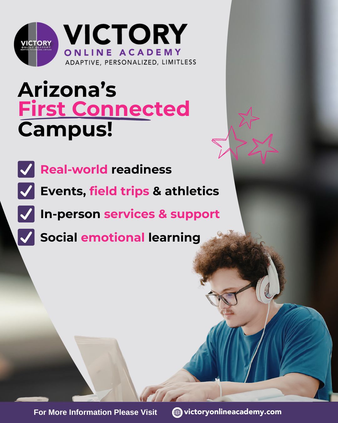 Victory Online Academy Facebook ad