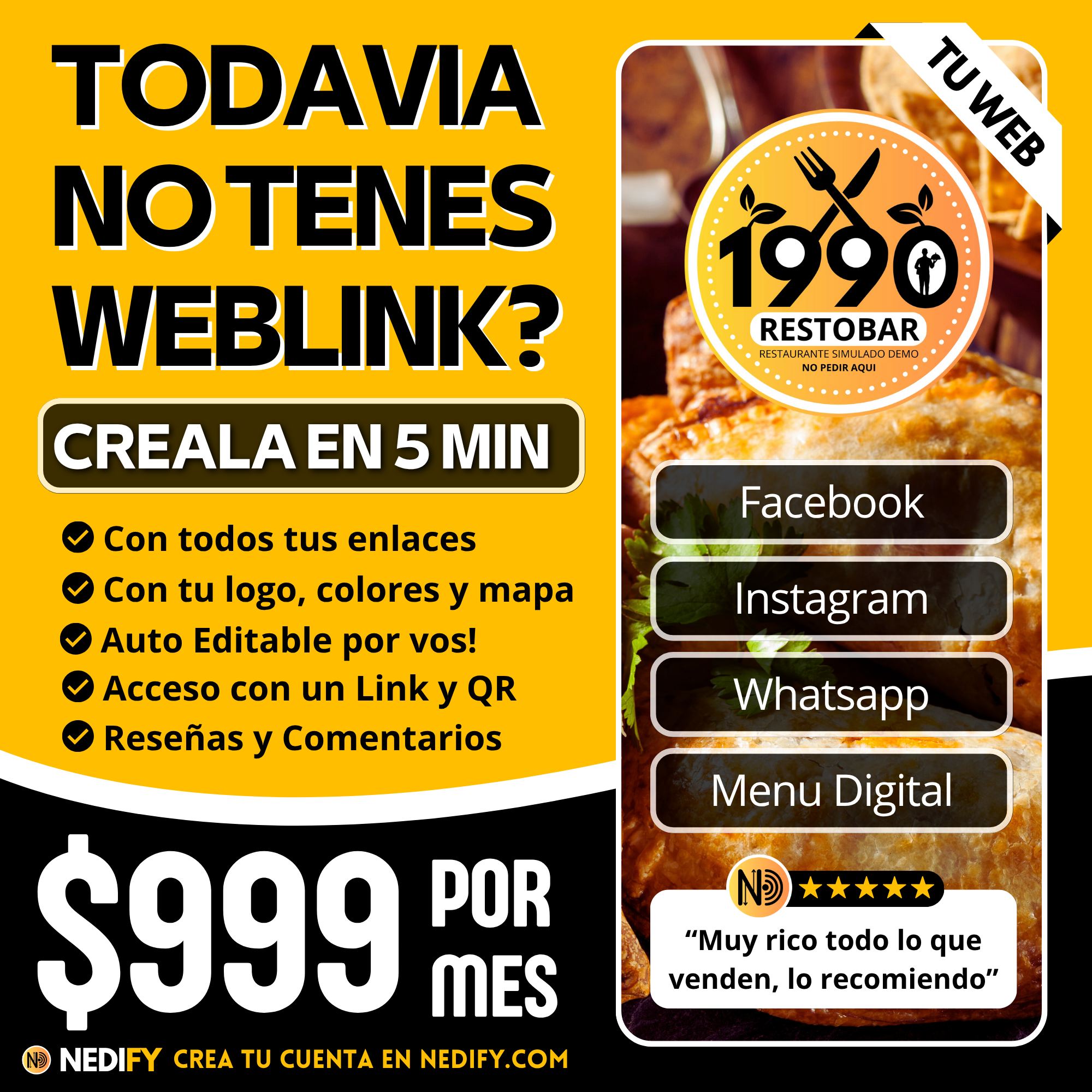 Nedify Facebook ad: Nedify Web Links:. Todos tus Links y Enlaces Sociales, en…