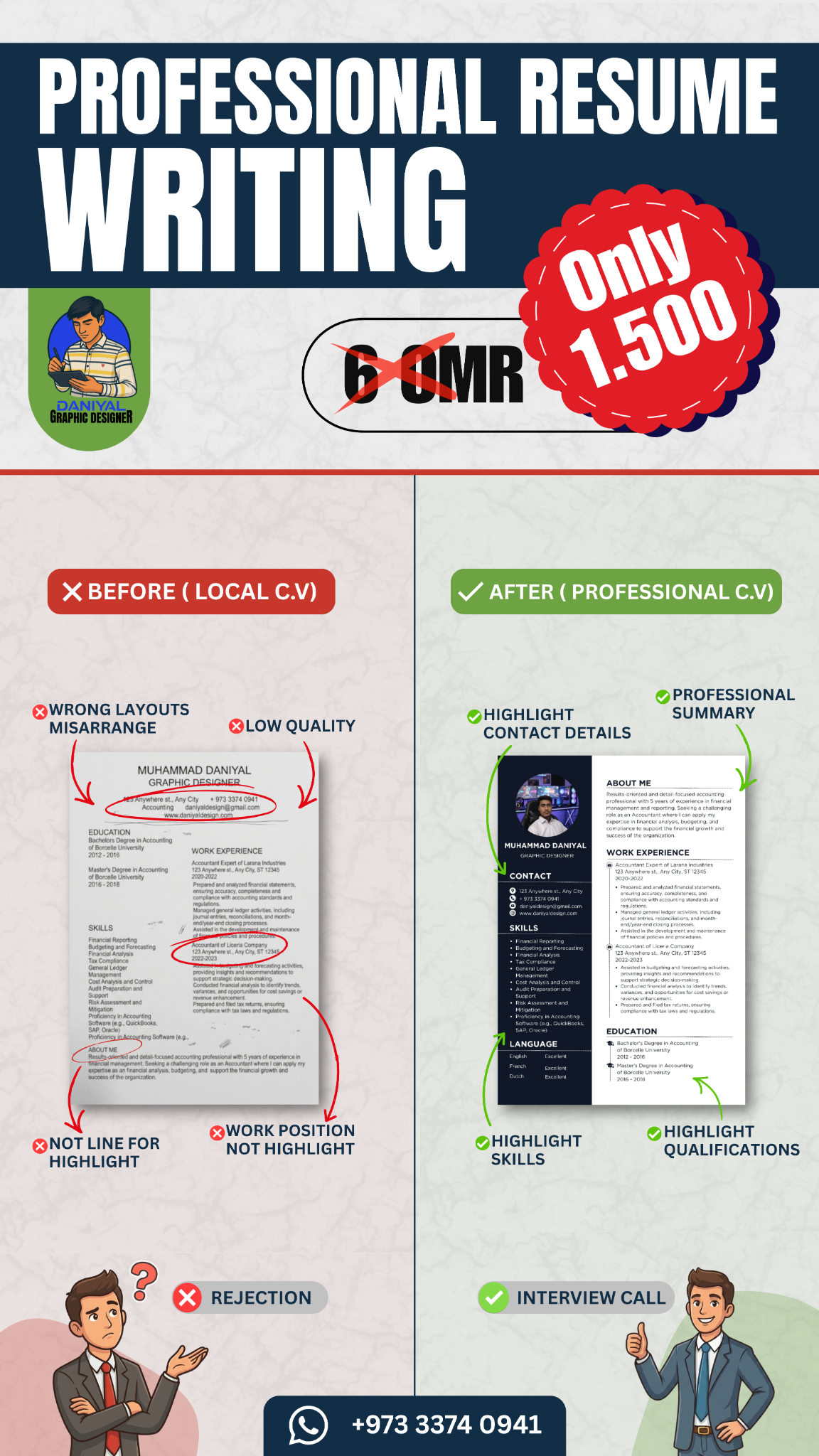 Daniyal Graphic Designer Facebook ad
