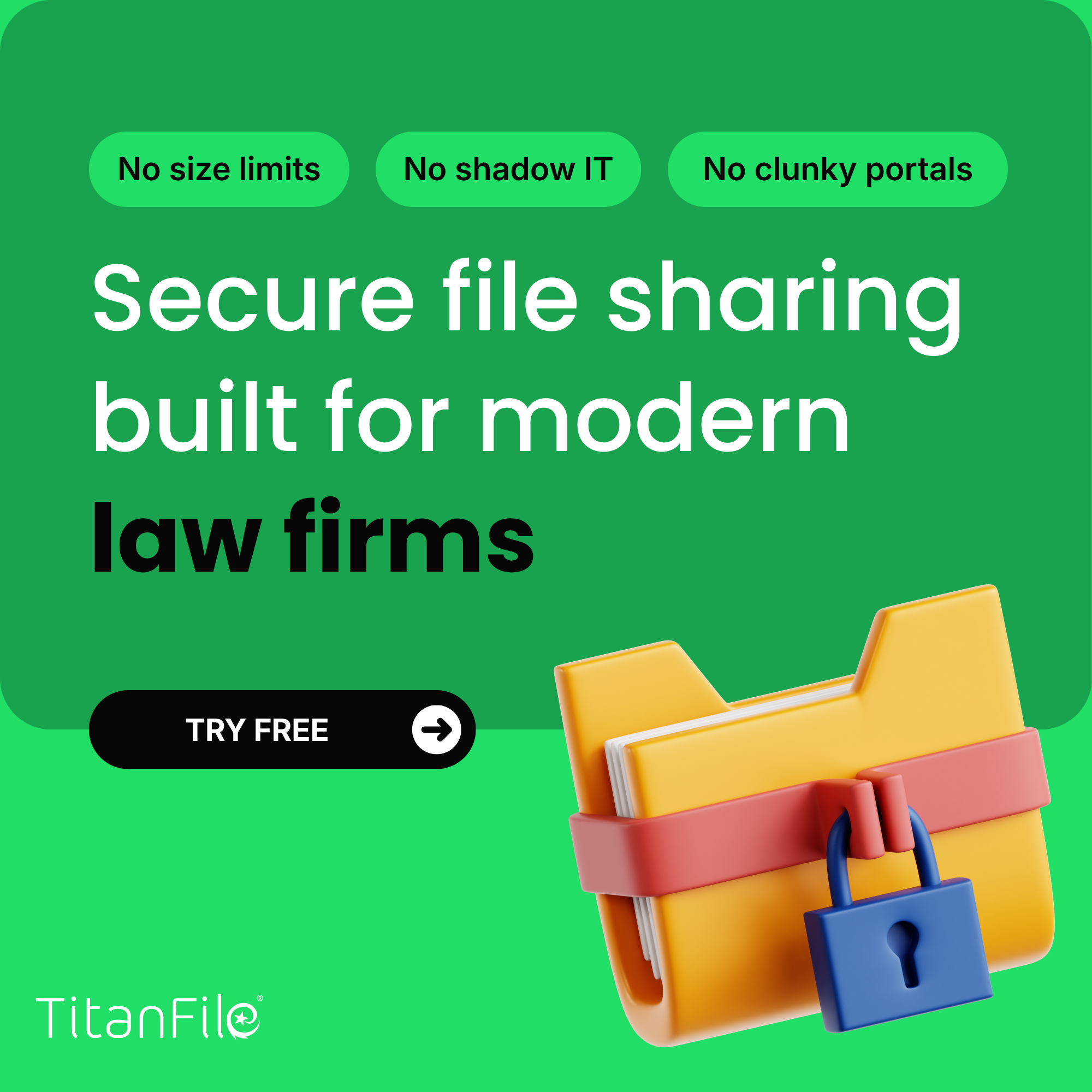 TitanFile Facebook ad