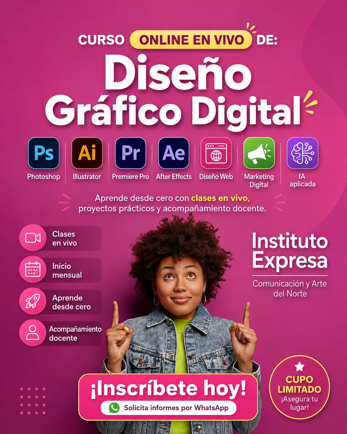 Expresa Cursos y Talleres Facebook ad