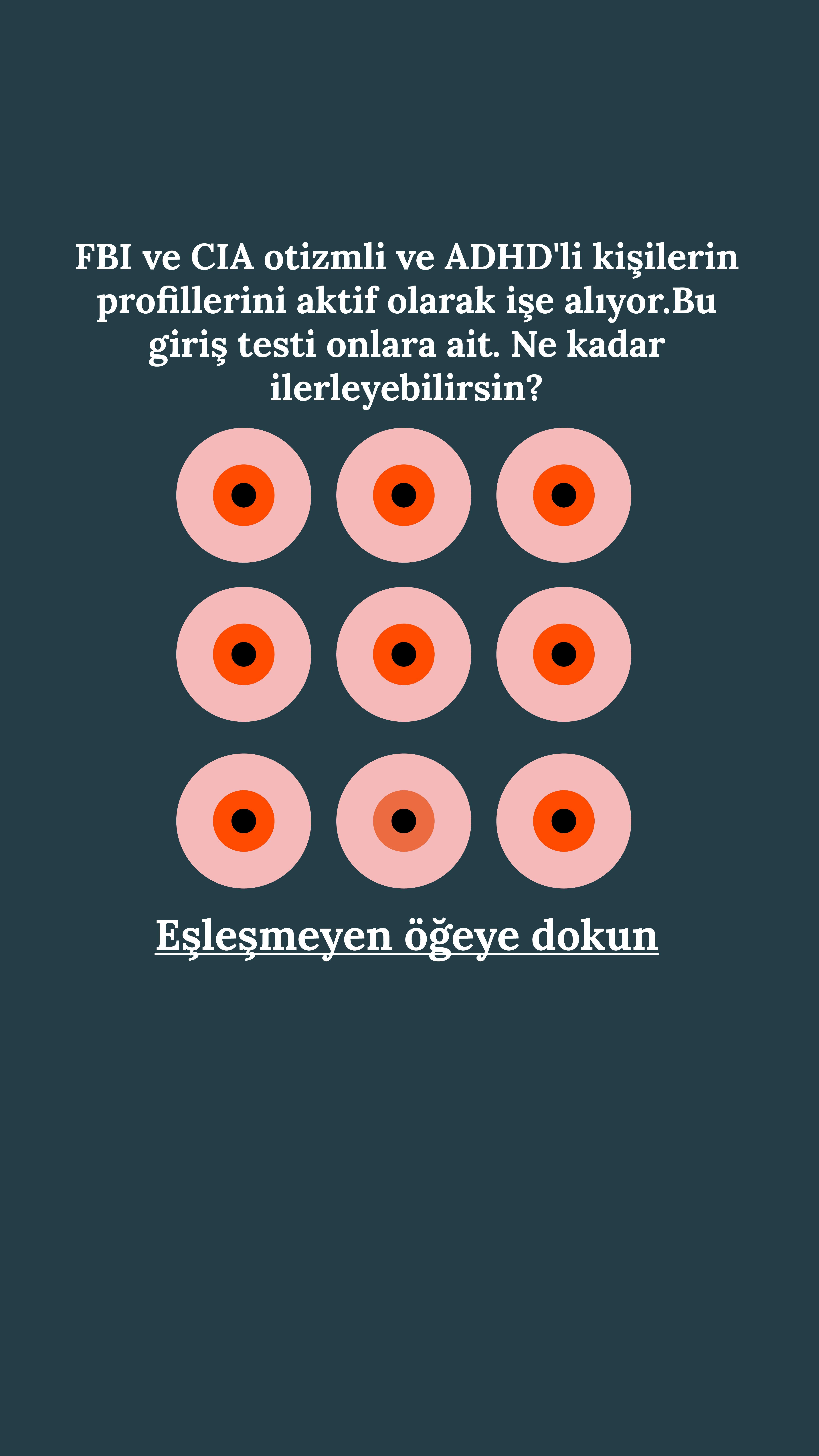 International Brain Test Facebook ad