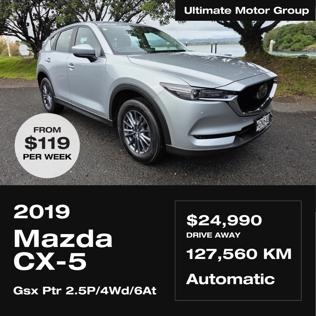Ultimate Motor Group Facebook ad: 2019 Mazda CX-5 - $24,990